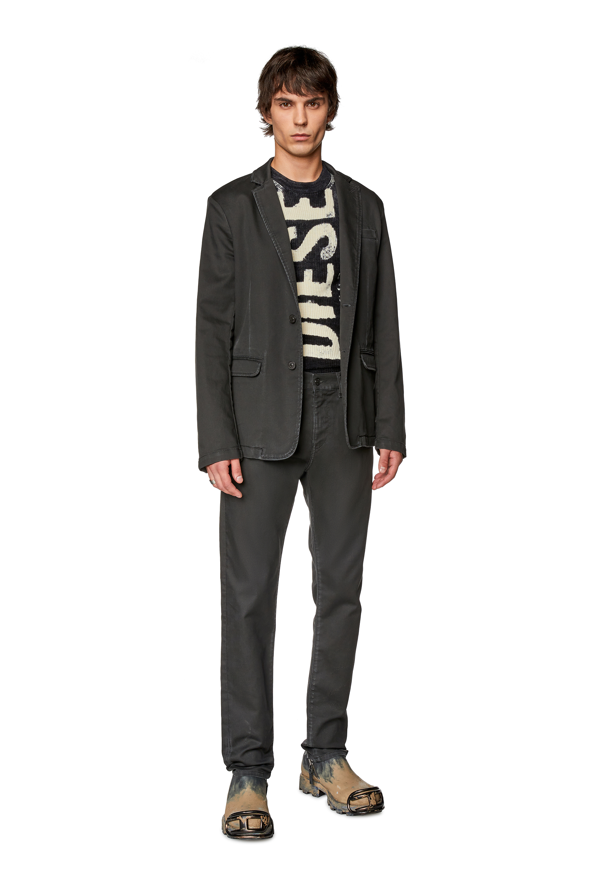 Slim 2060 D-Strukt Joggjeans® E912H, ブラック/ダークグレー Diesel - Male's Slim 2060 D-Strukt Joggjeans® E912H, ブラック/ダークグレー - 1