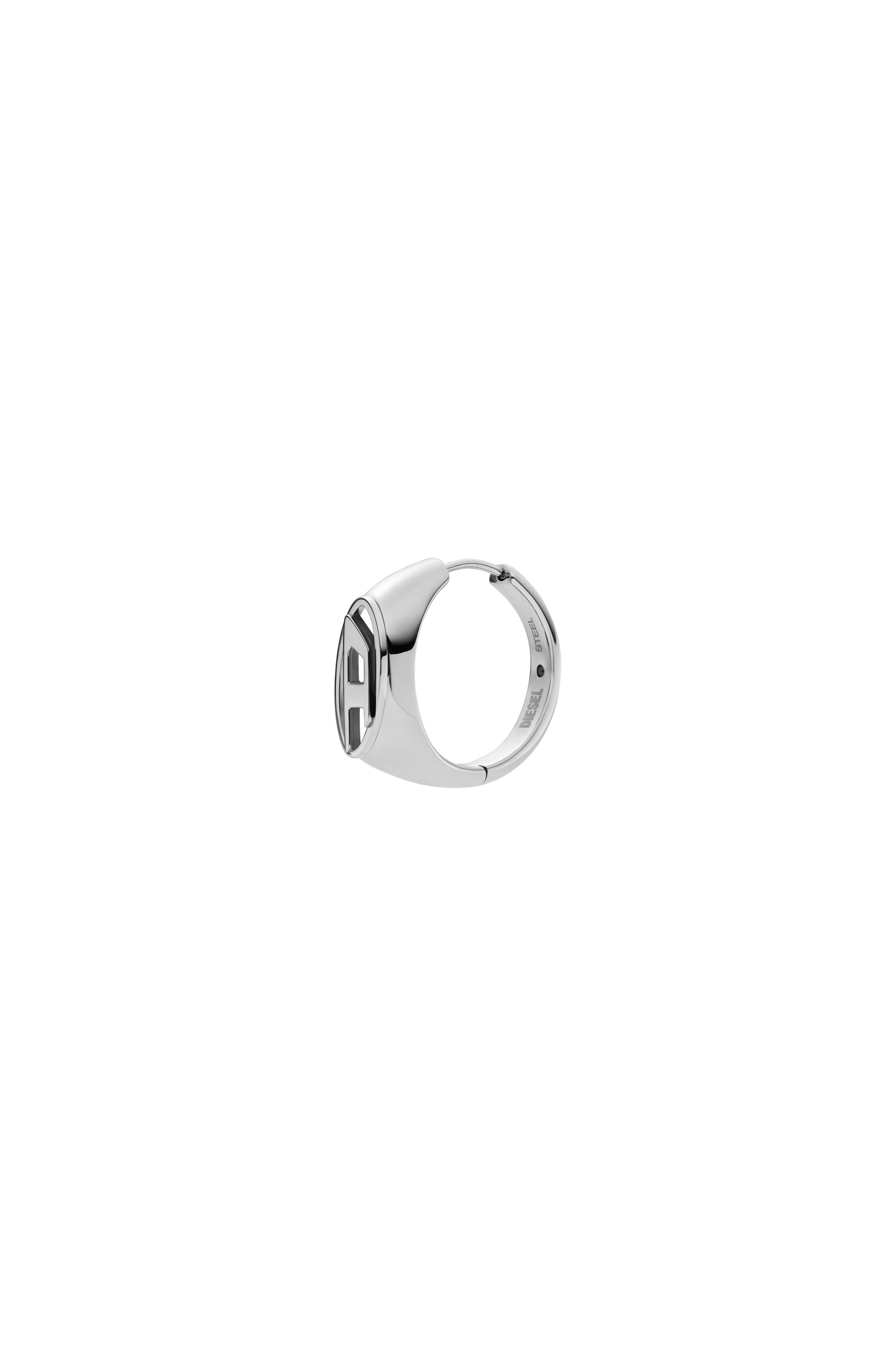 Diesel - DX1642040 JEWELLERY, Unisex's Stainless steel hoop earring in シルバー - 1