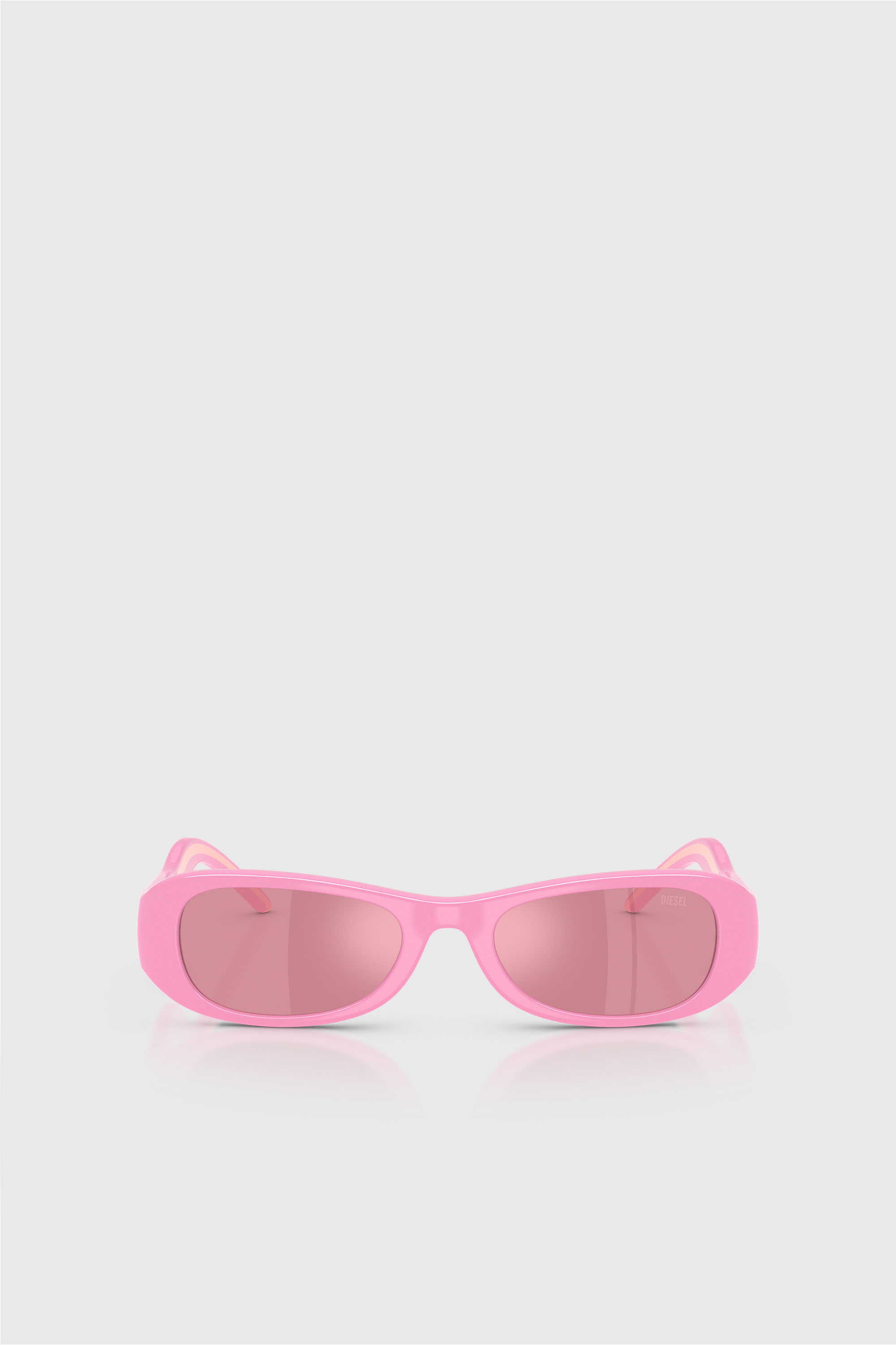 Diesel - 0DL3020U, Unisex's Pillow Sunglasses in ピンク / ホワイト - 1