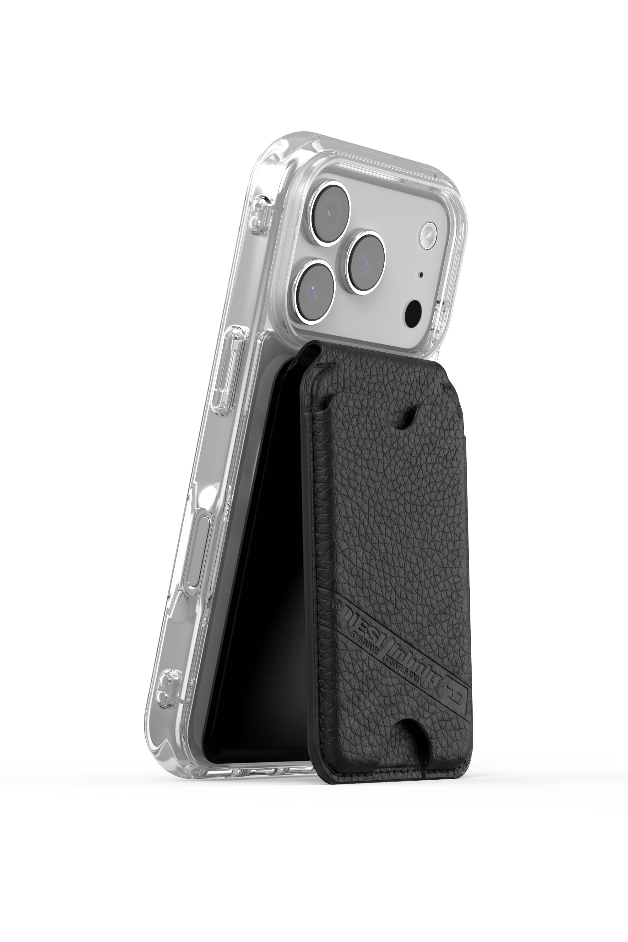Diesel - 60649 CARD HOLDER, Unisex's Flag D MagSafe card holder in ブラック - 2