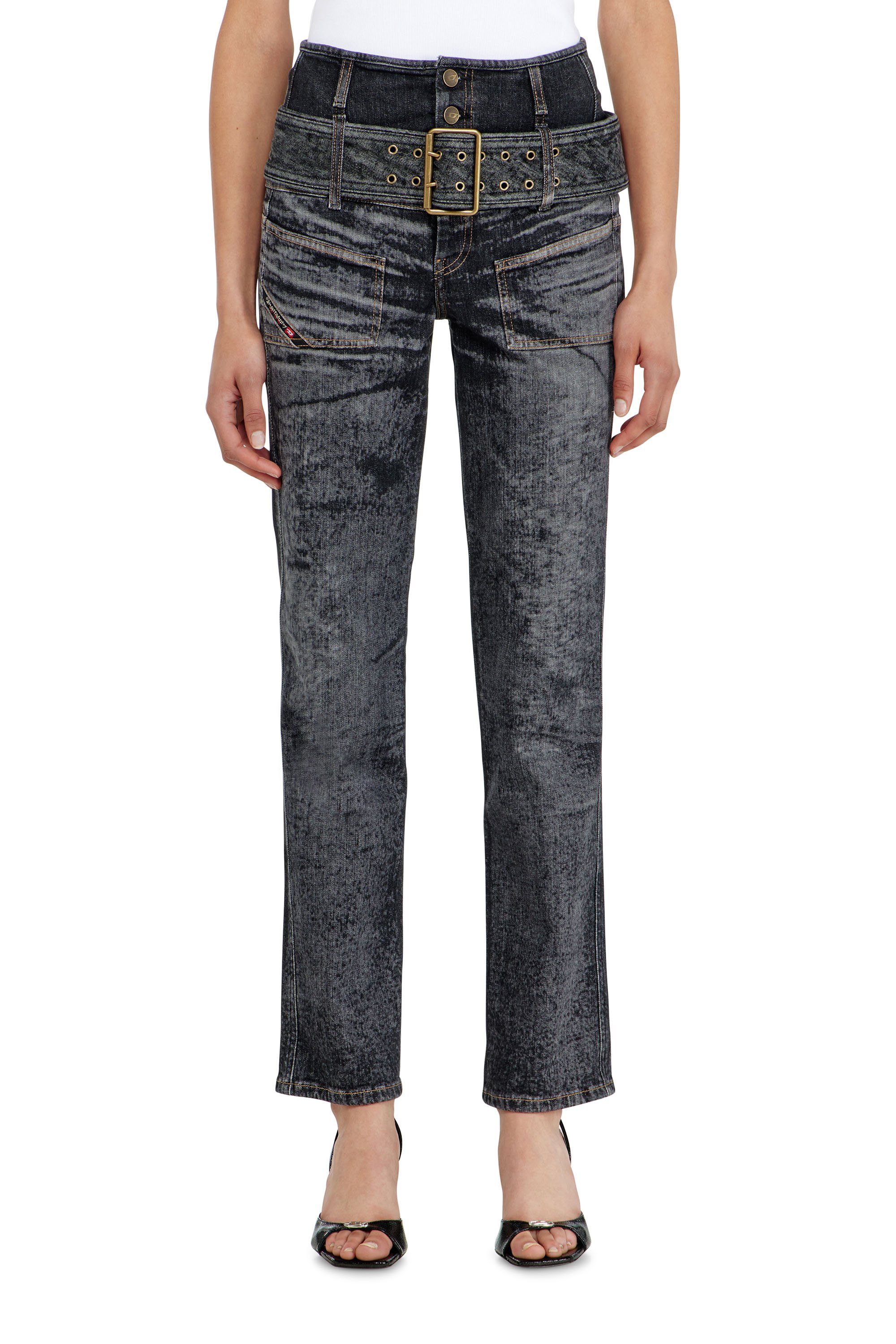 Diesel - Female's Slim Jeans D-Gorina 09Q30, ブラック/ダークグレー - 4