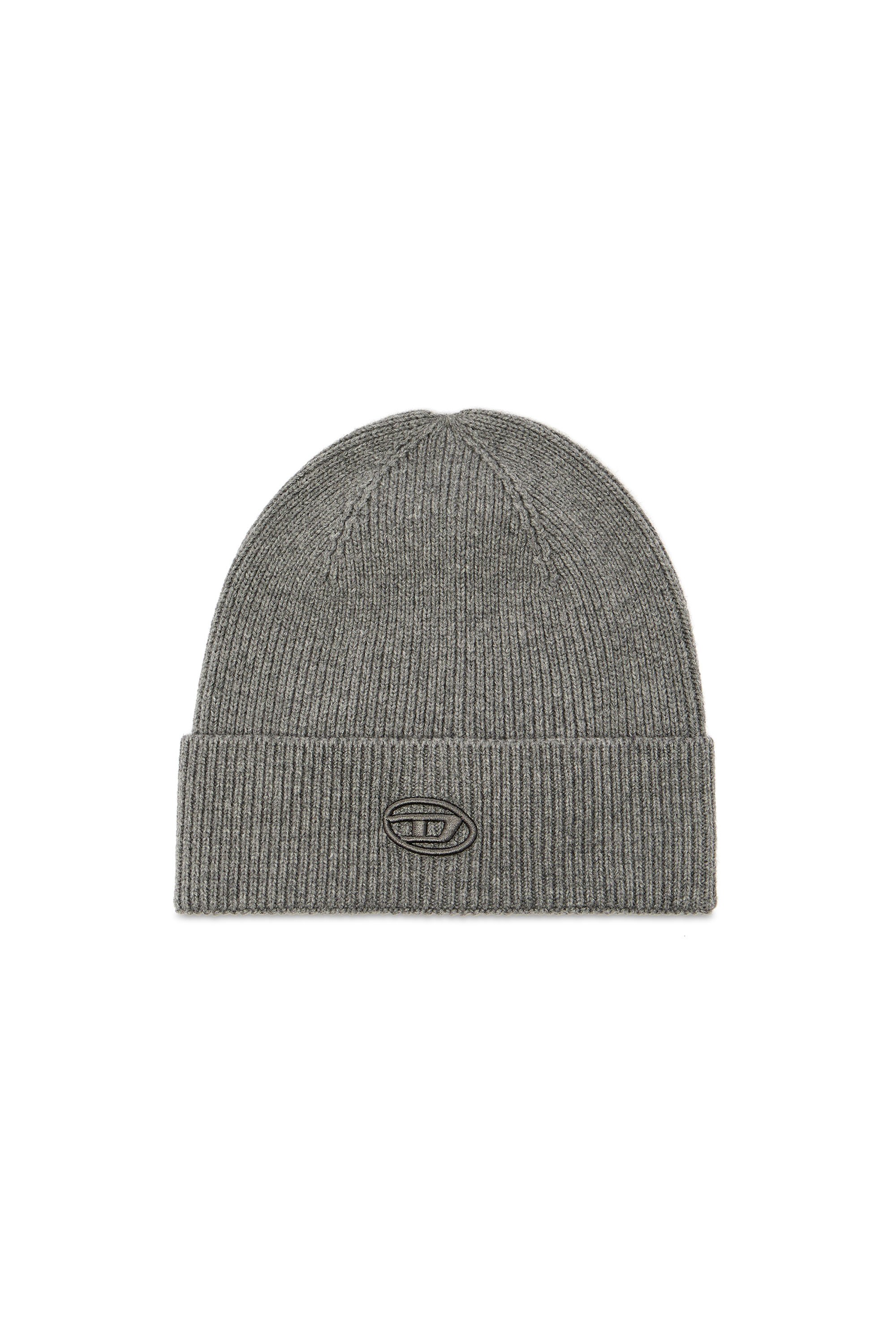 Diesel - K-CODER-FULLY B, Unisex's ニットキャップロゴ in グレー - 1