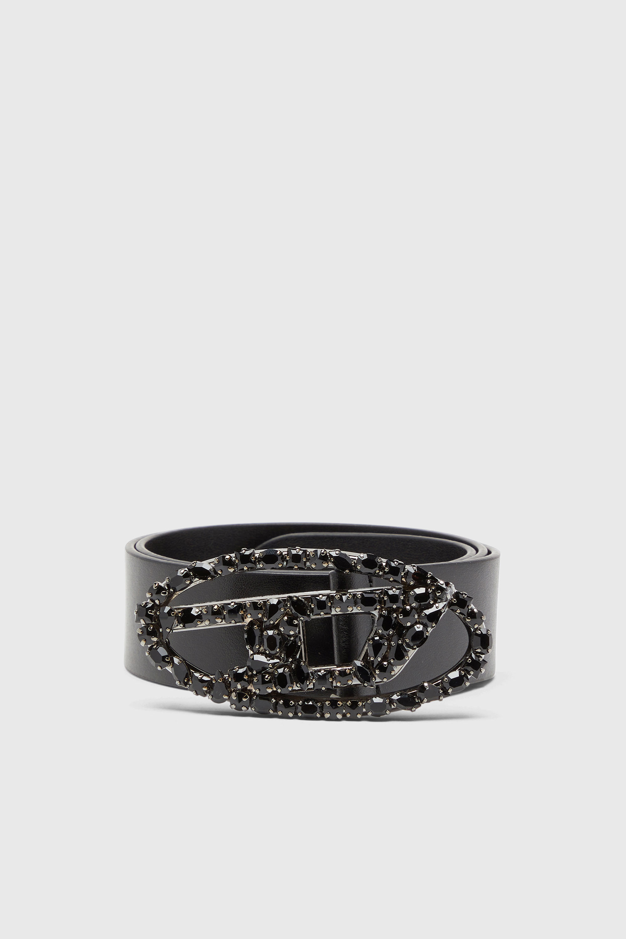 Diesel - B-1DR W-CROWN, Female's レザーベルト in ブラック - 1