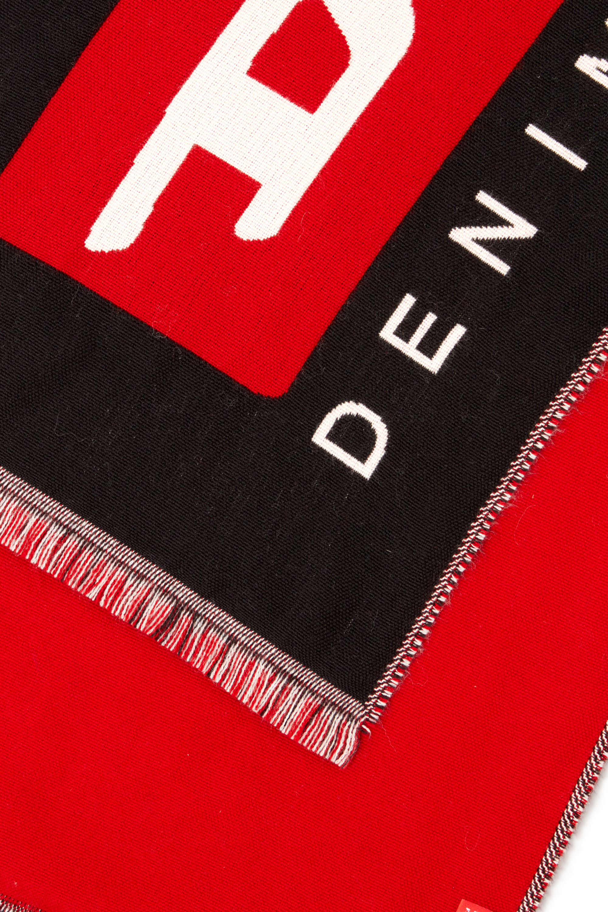 Diesel - S-DIV, Male's ストール in ブラック/レッド - 3