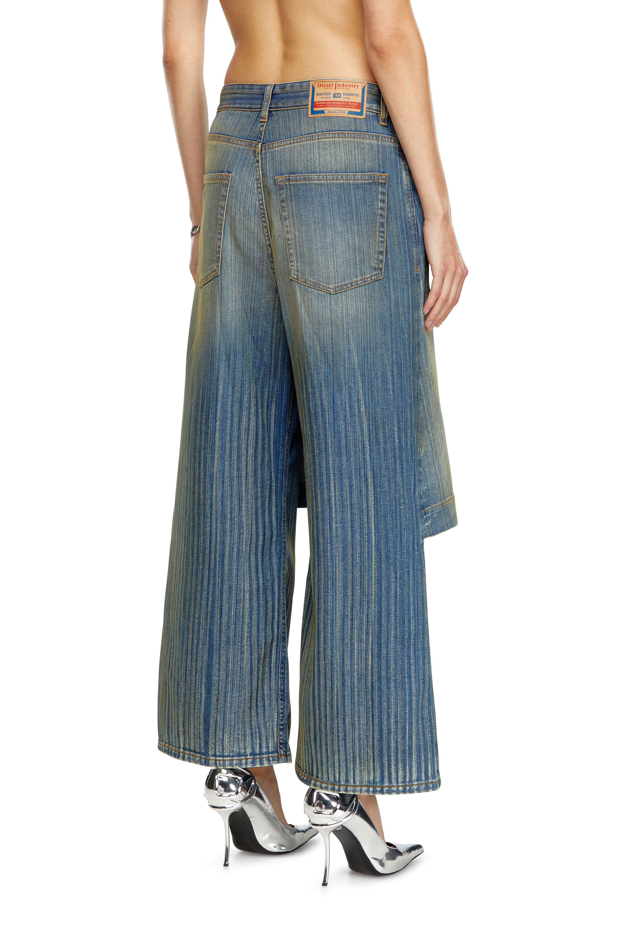 Diesel - Female's Relaxed Jeans D-Syren 0CBCX, ミディアムブルー - 4