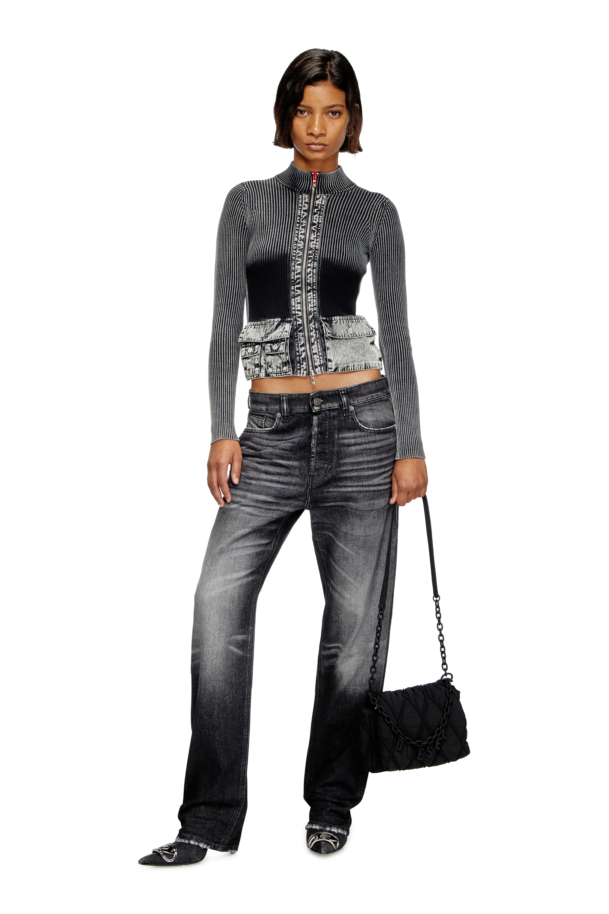 Diesel - CHARM-D SHOULDER S, Female's ショルダーバッグ in ブラック - 1