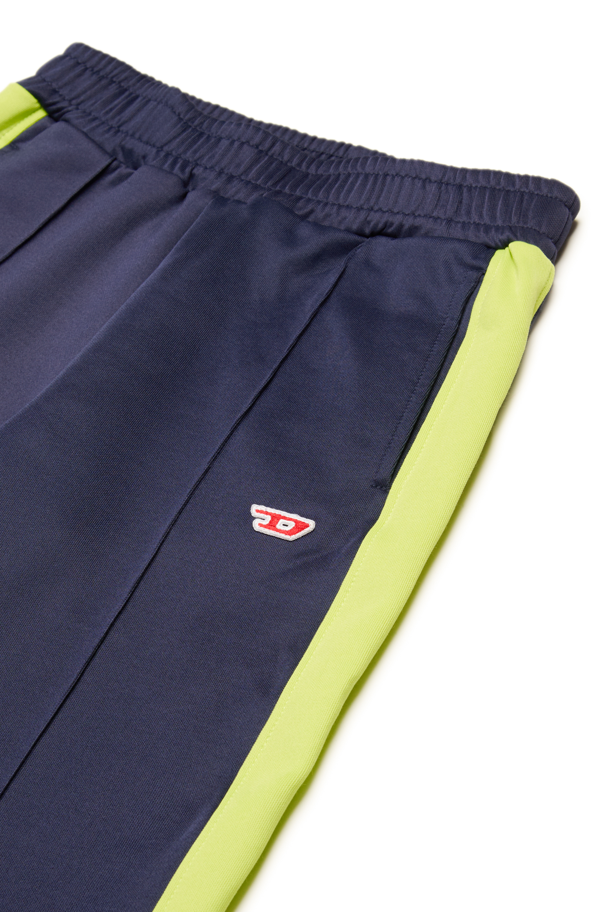 Diesel - PZALOG, Male's Front-seam track pants with side bands in ダークブルー - 3