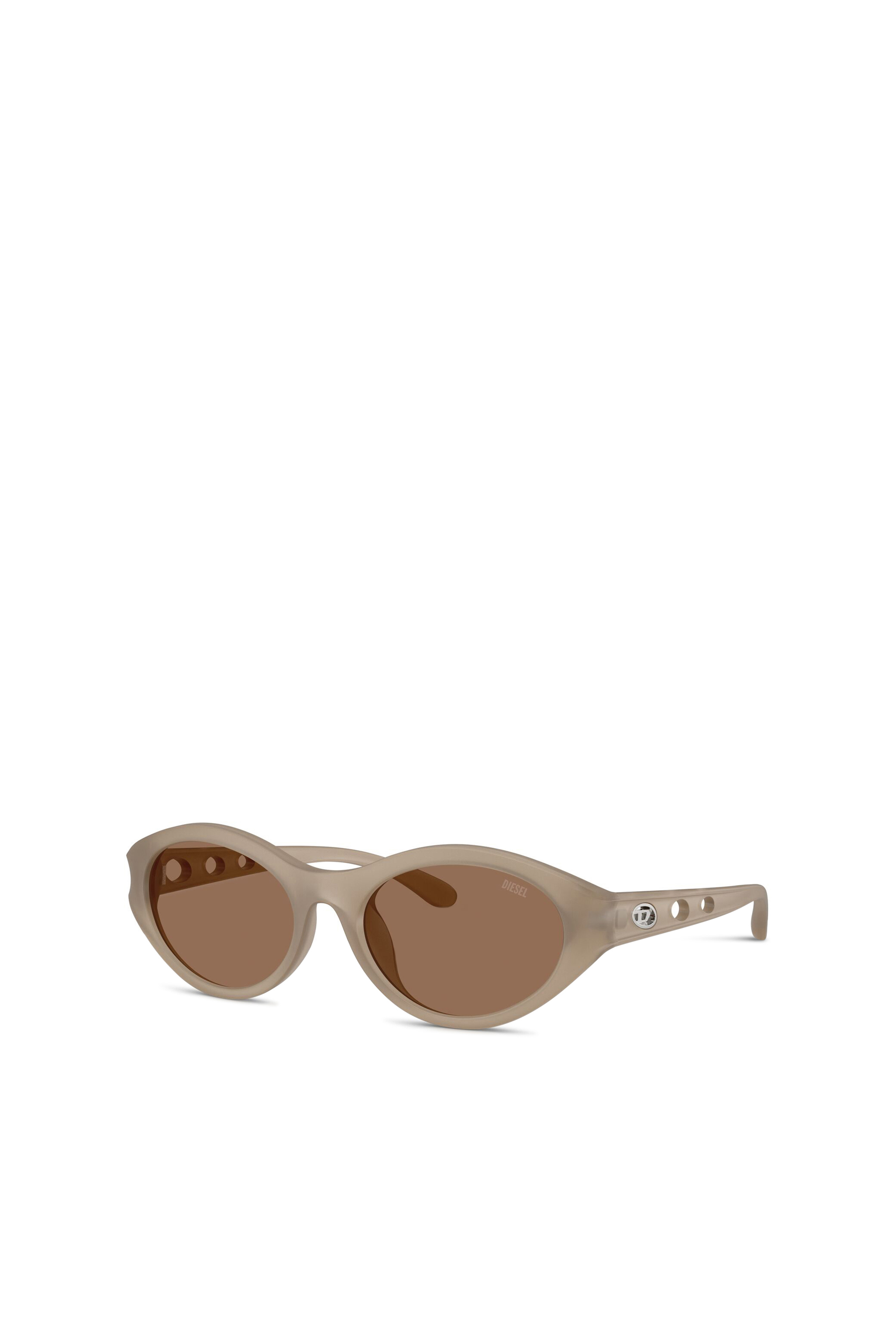 Diesel - 0DL3005U, Unisex's Oval sunglasses in ベージュ - 4