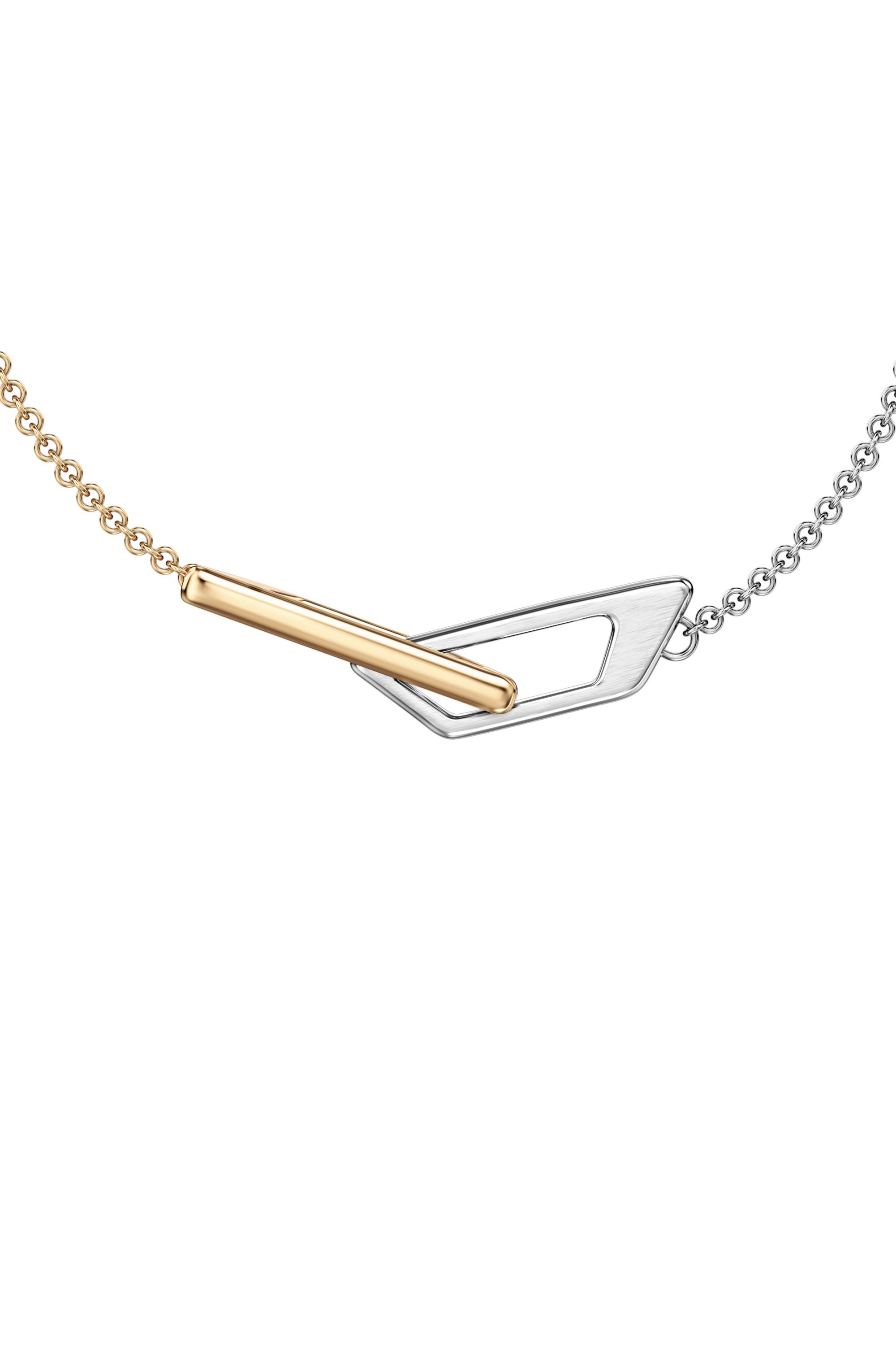 Diesel - DX1686931  JEWELLERY, Unisex's Stainless steel chain bracelet in シルバー/ゴールド - 3