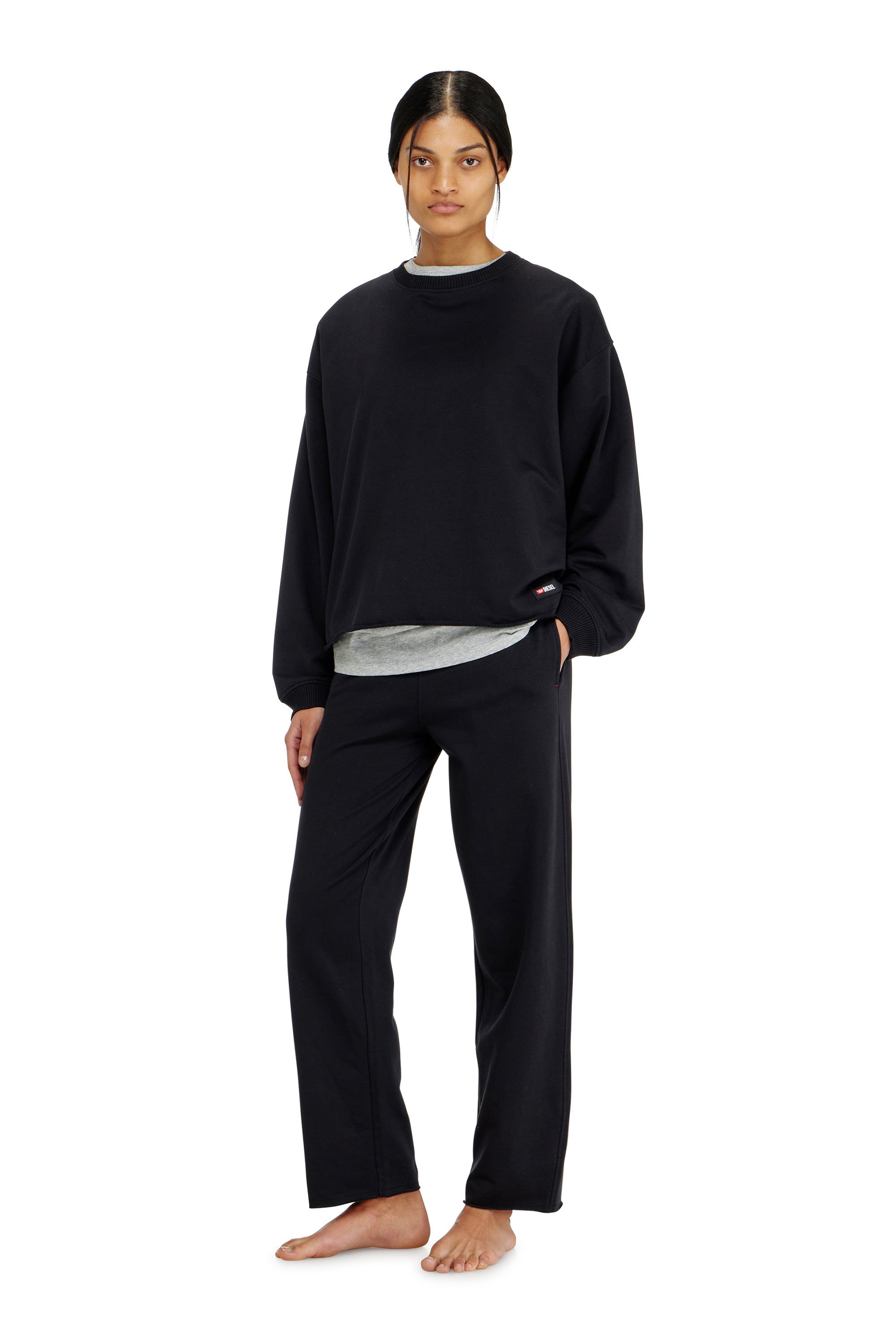 Diesel - PATRICIA-D-CORE, Female's プルオーバースウェット in ブラック - 1