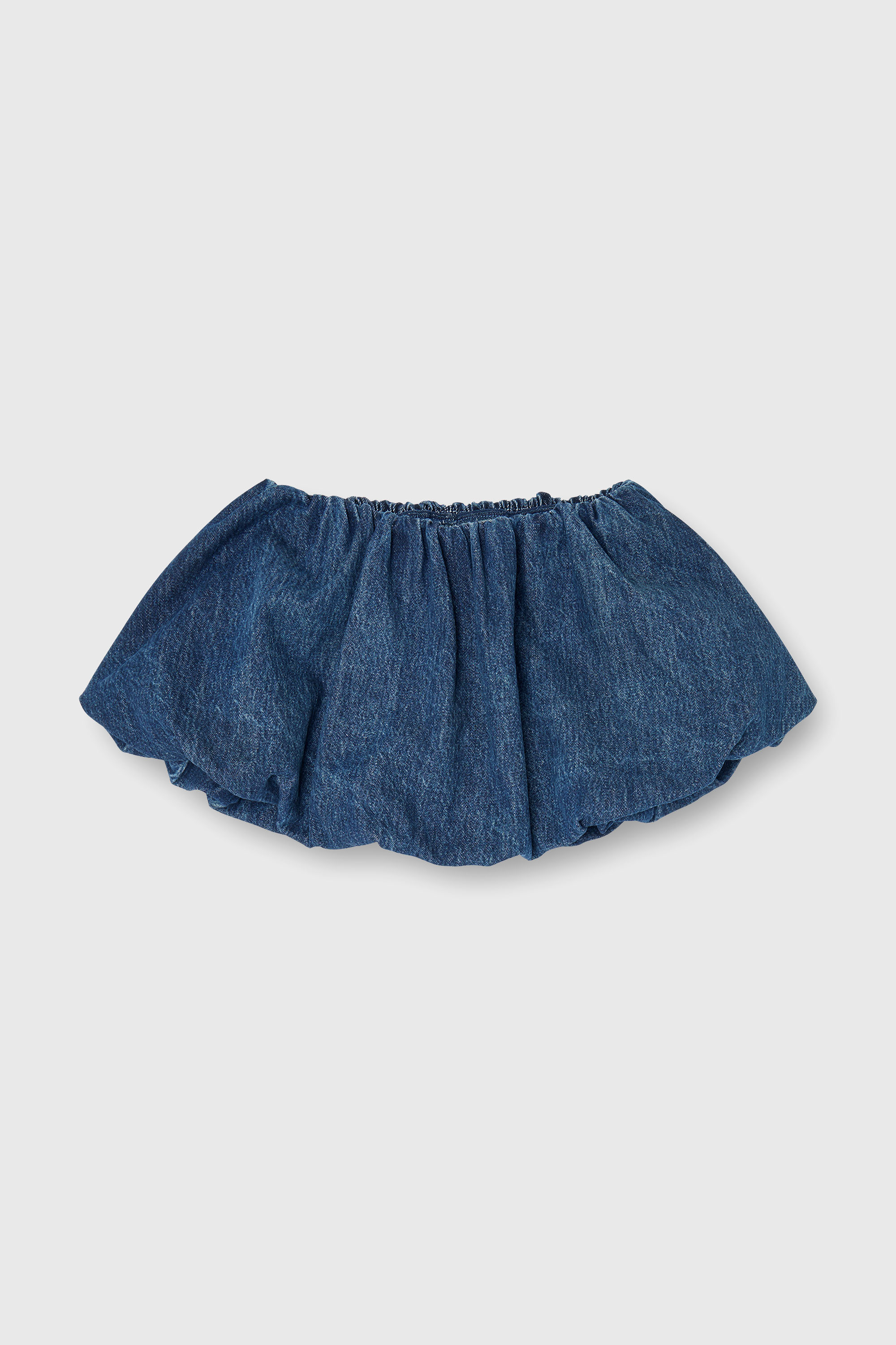 Diesel - DE-MUJ-FSJ2, Female's Short bubble skirt in denim in ダークブルー - 2