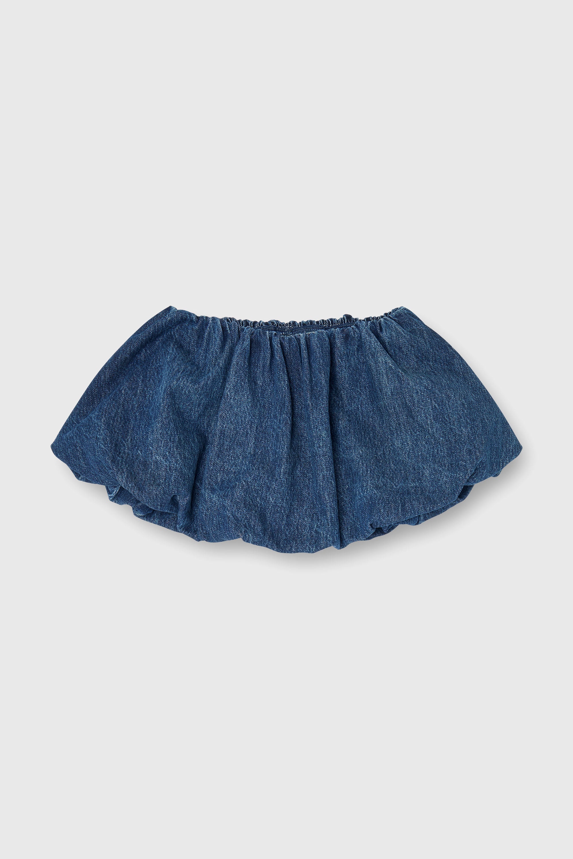 Diesel - DE-MUJ-FSJ2, Female's Short bubble skirt in denim in ダークブルー - 2