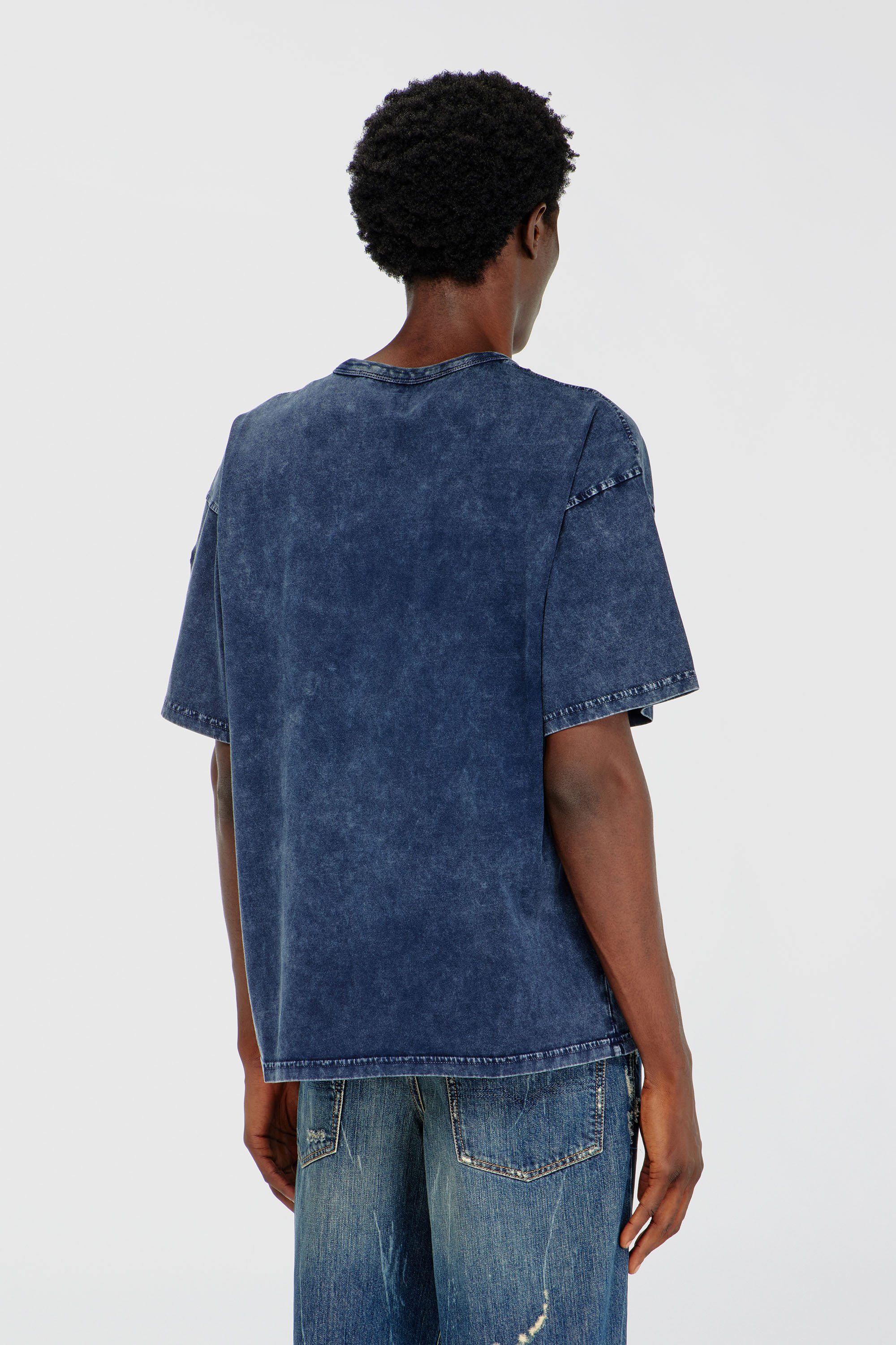 Diesel - T-BOXT-DEN, Male's Tシャツ in ミディアムブルー - 4