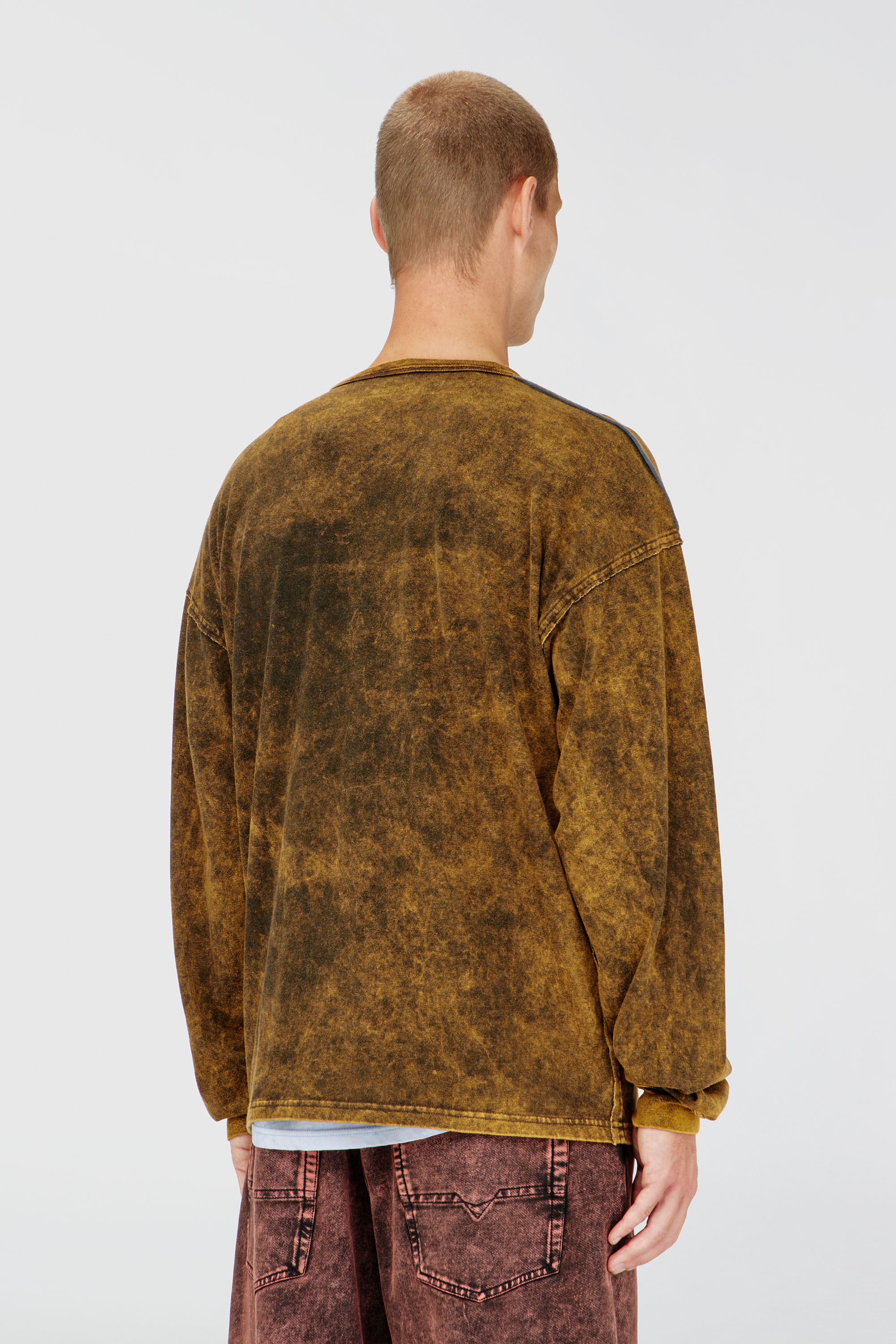 Diesel - T-BOXT-LS-RAW, Male's 長袖Tシャツ in ブラウン - 4