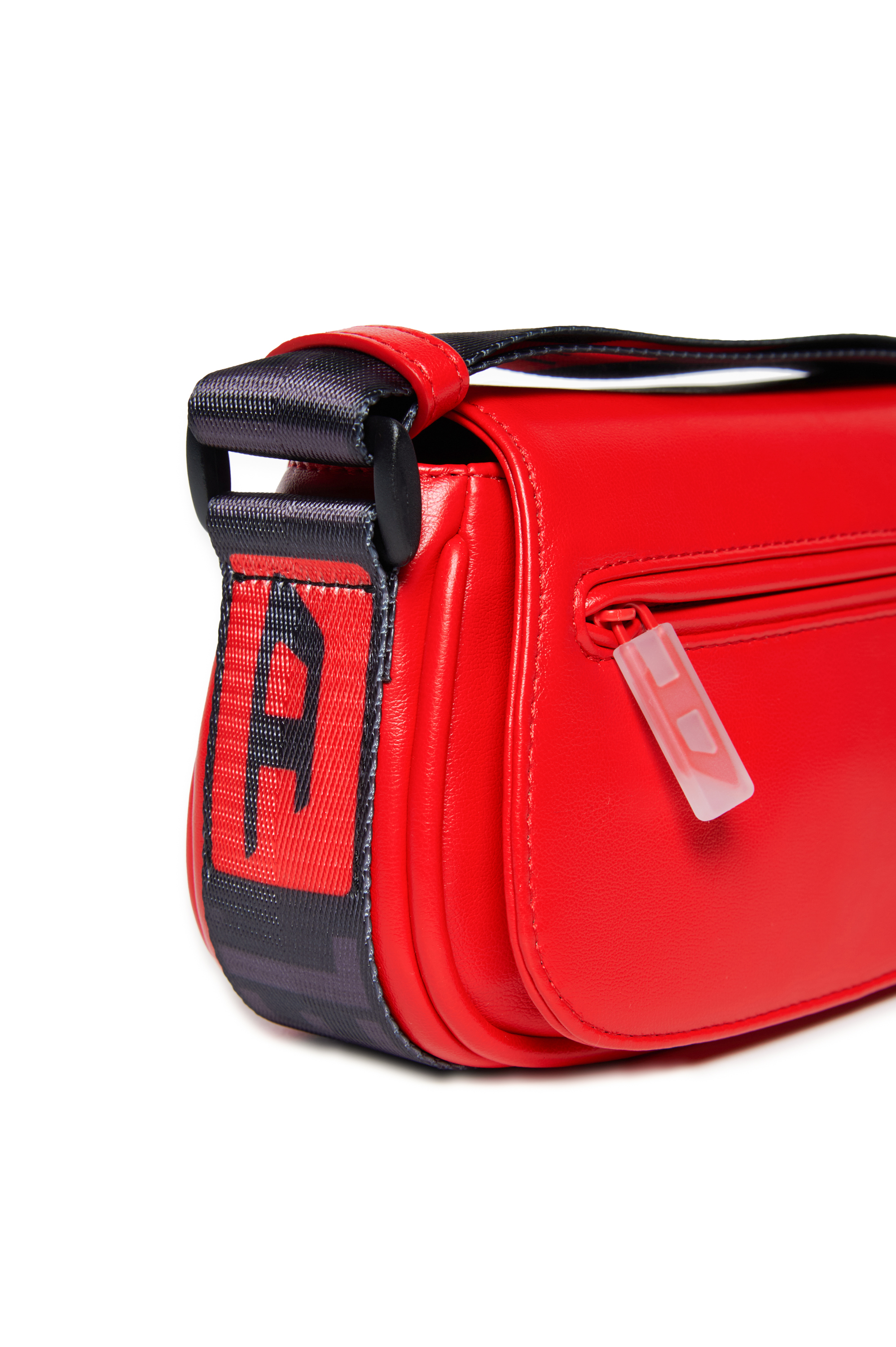 Diesel - CROSSBODY, Female's Crossbody bag with logo strap in レッド - 5