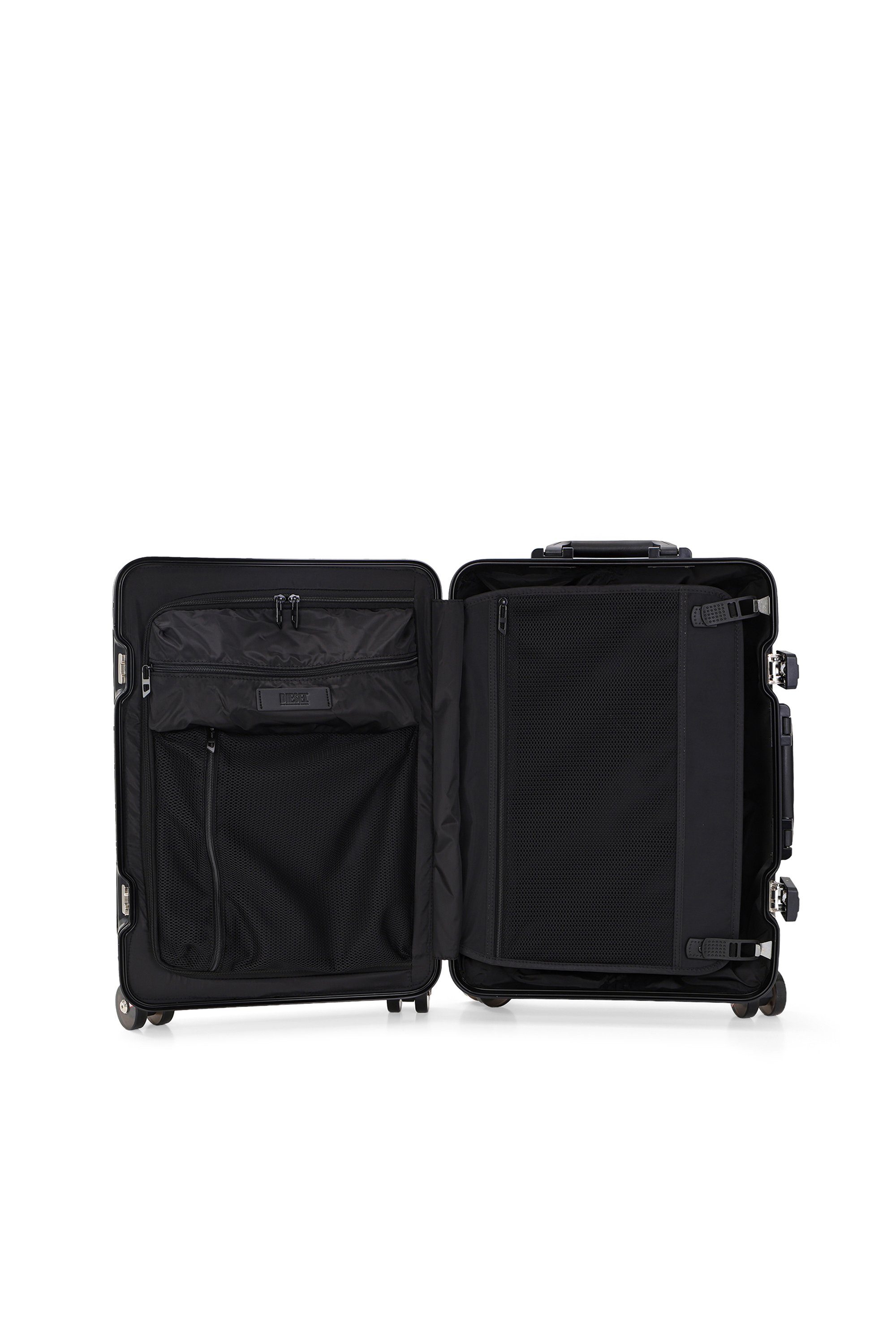 Diesel - DIESEL ALUMINUM TROLLEY- DSL002, Unisex's Aluminum suitcase size S in ブラック - 4