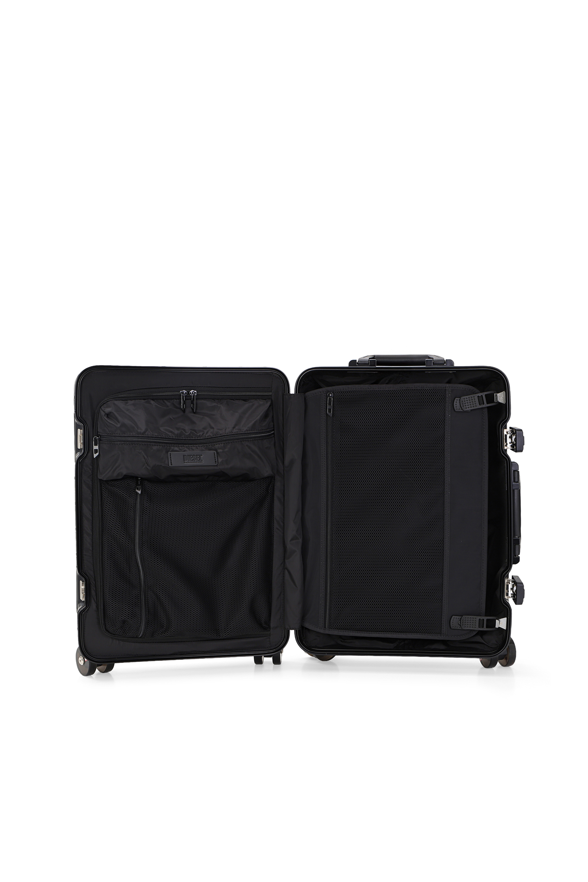 Diesel - DIESEL ALUMINUM TROLLEY- DSL002, Unisex's Aluminum suitcase size S in ブラック - 4