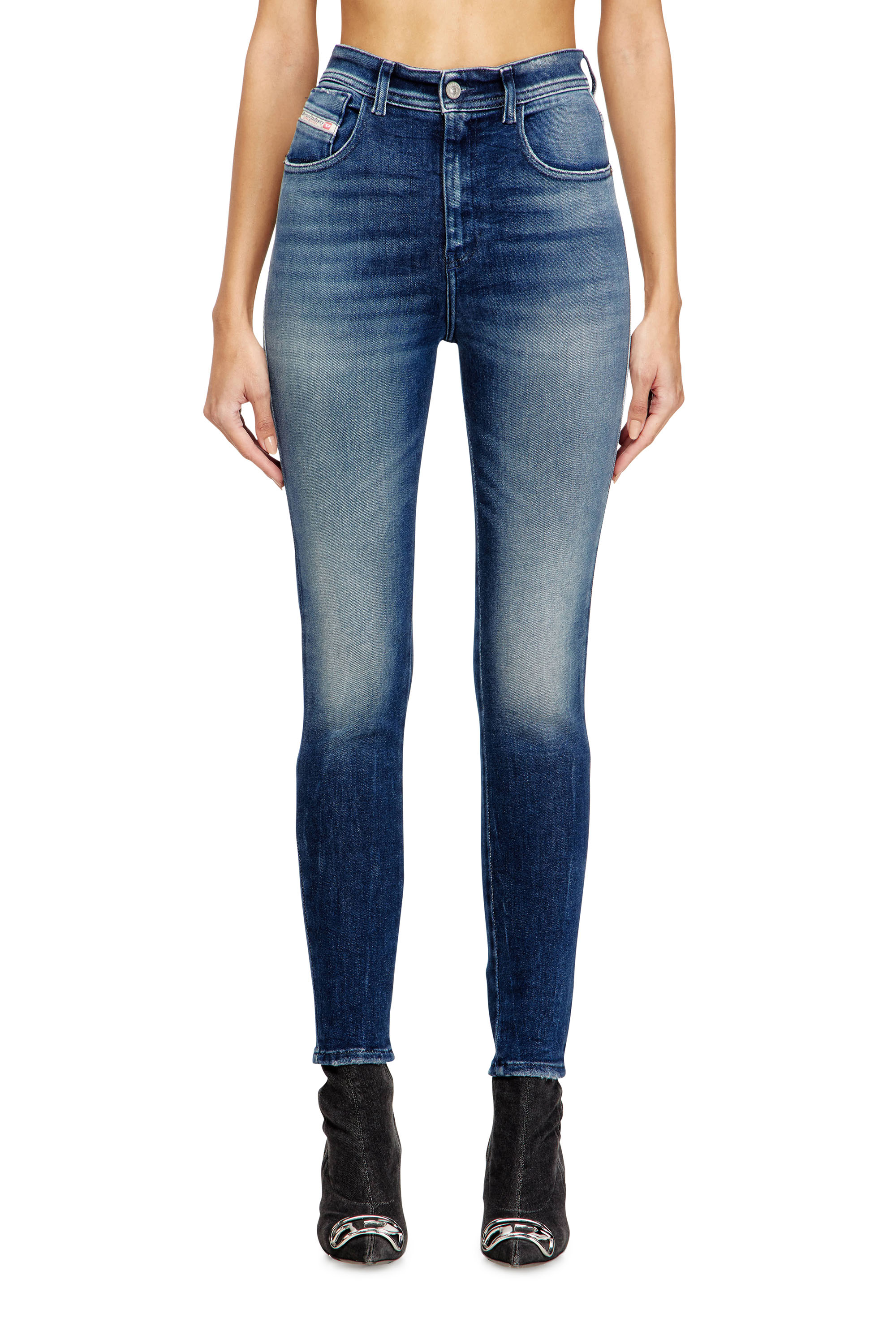 Diesel - Female's Skinny Jeans 1984 Slandy-High 09N13, ミディアムブルー - 2
