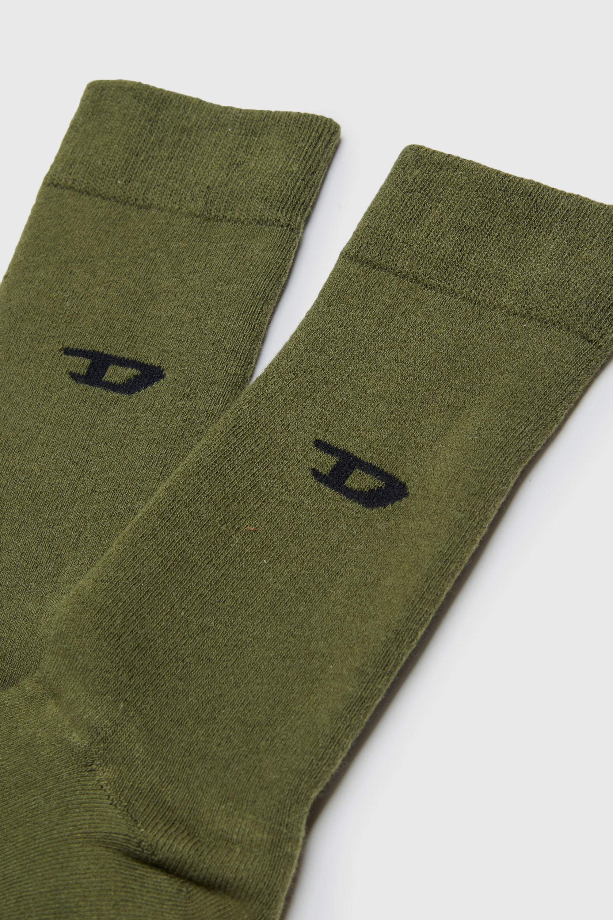 Diesel - ZSENDYBIPACK, Male's ソックス 2足パック in ホワイト/グリーン - 2