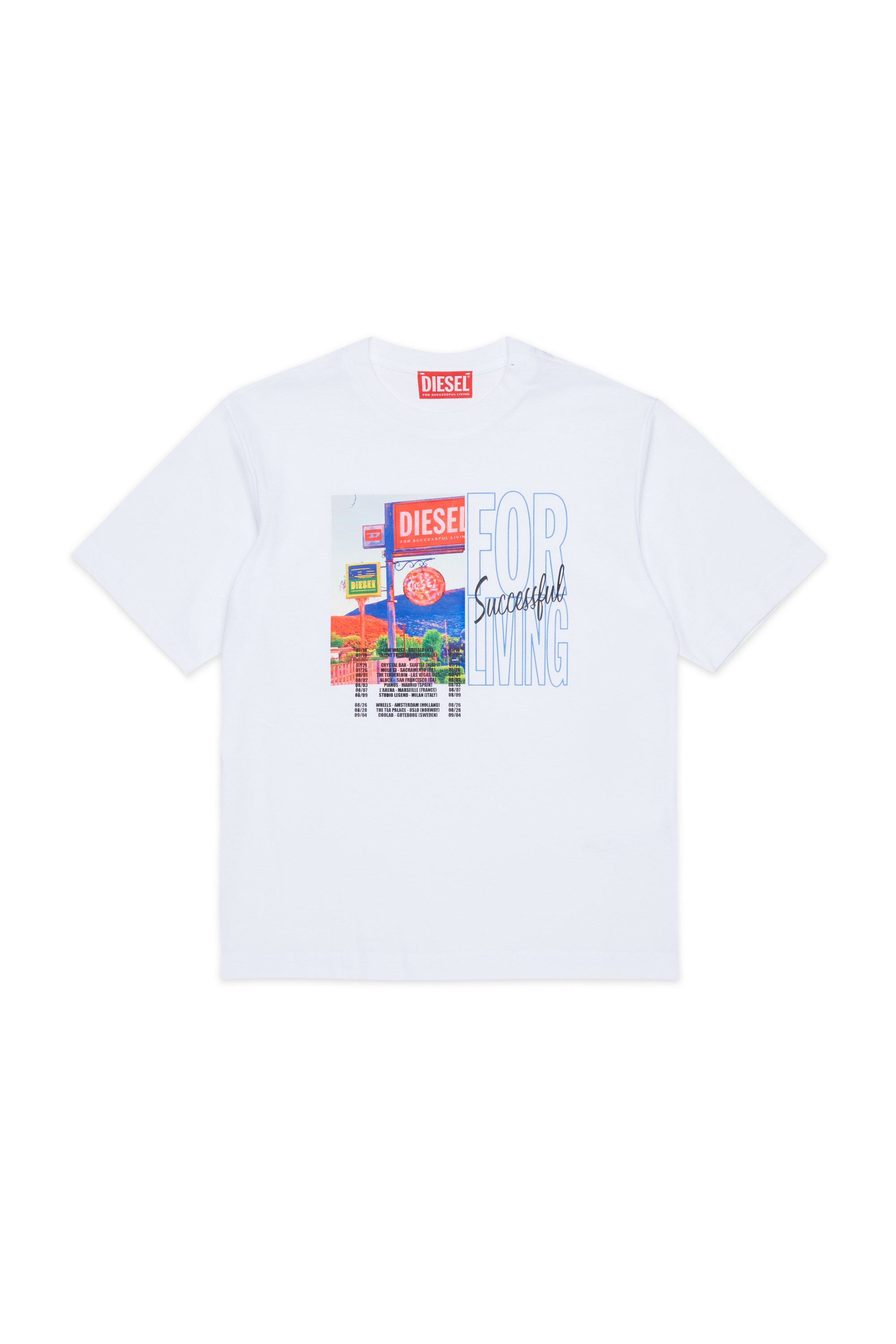 Diesel - TFOR OVER, Male's Tシャツ in ホワイト - 1