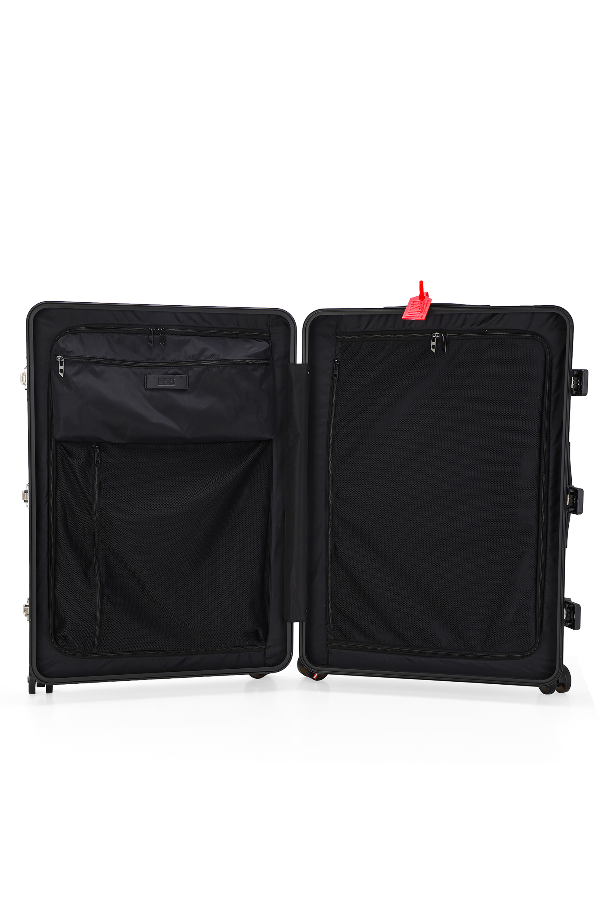 Diesel - DIESEL PC STRONG IMAGE TROLLEY- DSL003, Unisex's Rugged carry‑on suitcase 28" in ブラック - 4