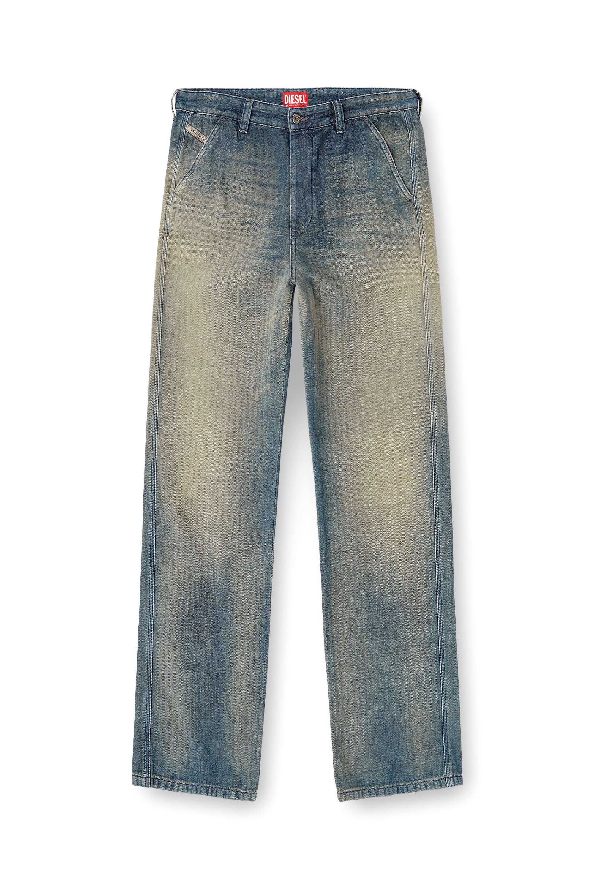 Diesel - Unisex's Regular Jeans D-Phant-chino 068SL, ミディアムブルー - 3