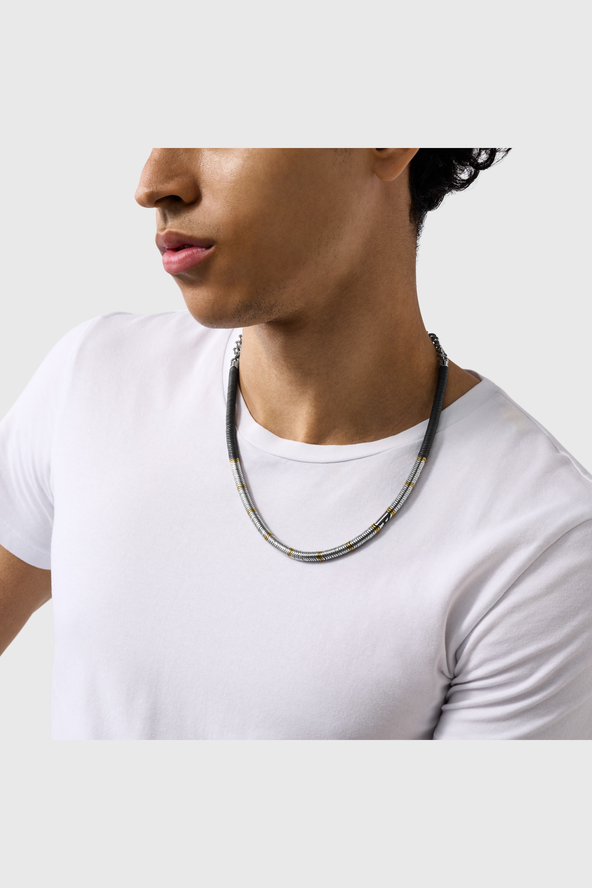 Diesel - DX1575931 JEWEL, Unisex's ネックレス in シルバー/ゴールド - 3