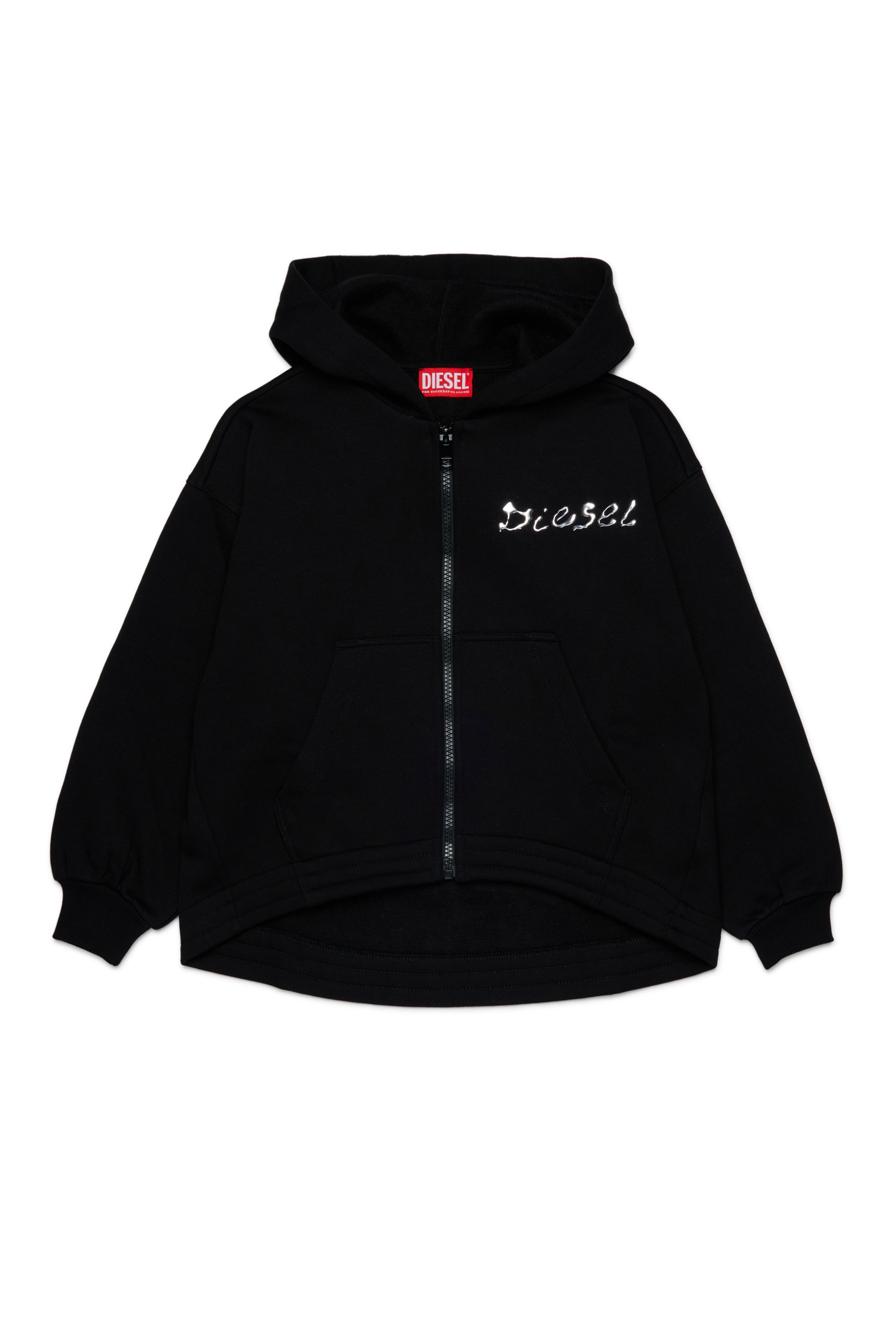 Diesel - STRISTANA, Female's ジップアップパーカー in ブラック - 1