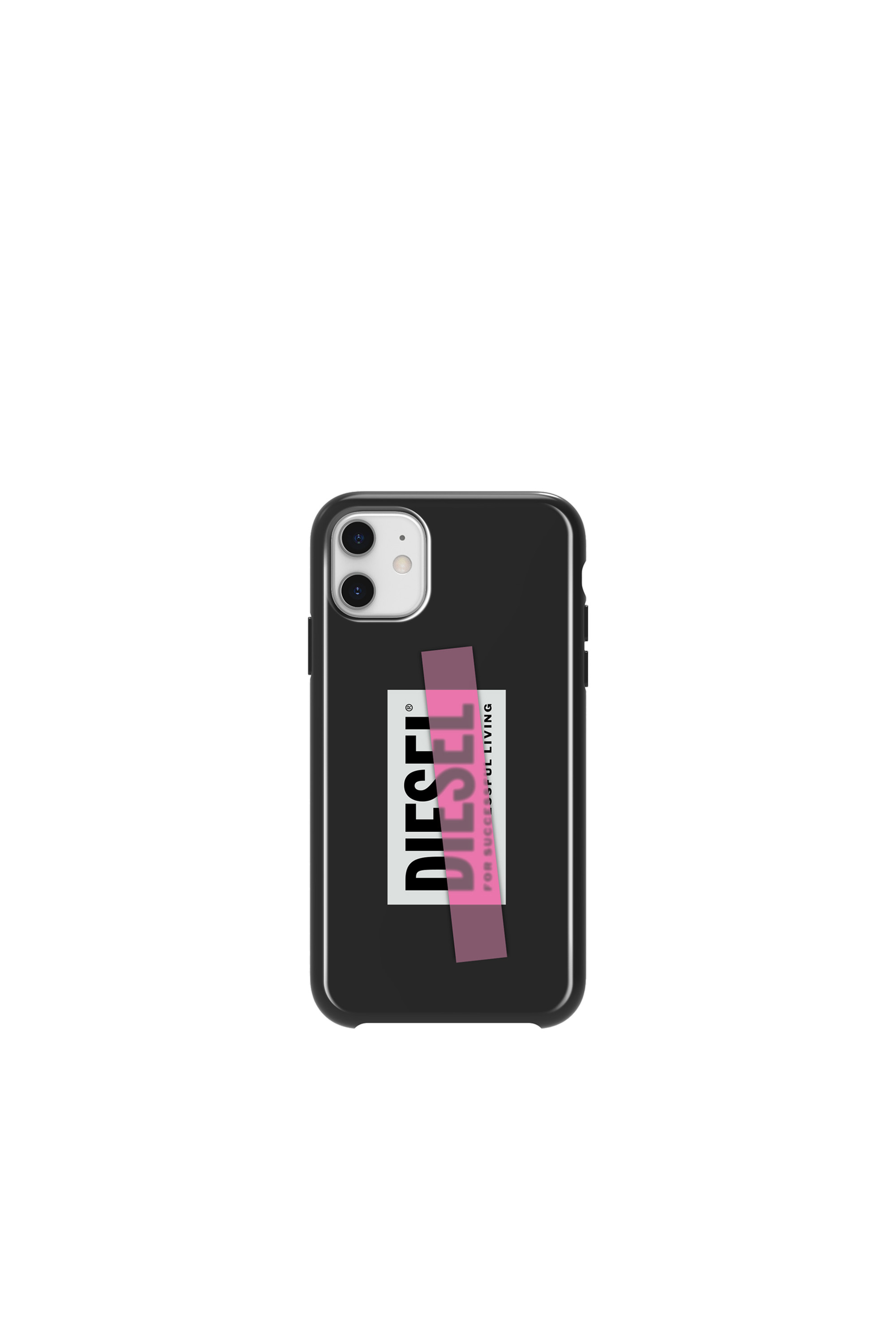 Diesel - DIPH-032-BLKPT, Unisex's Printed co-mold case for iPhone 11 in ブラック/ピンク - 2