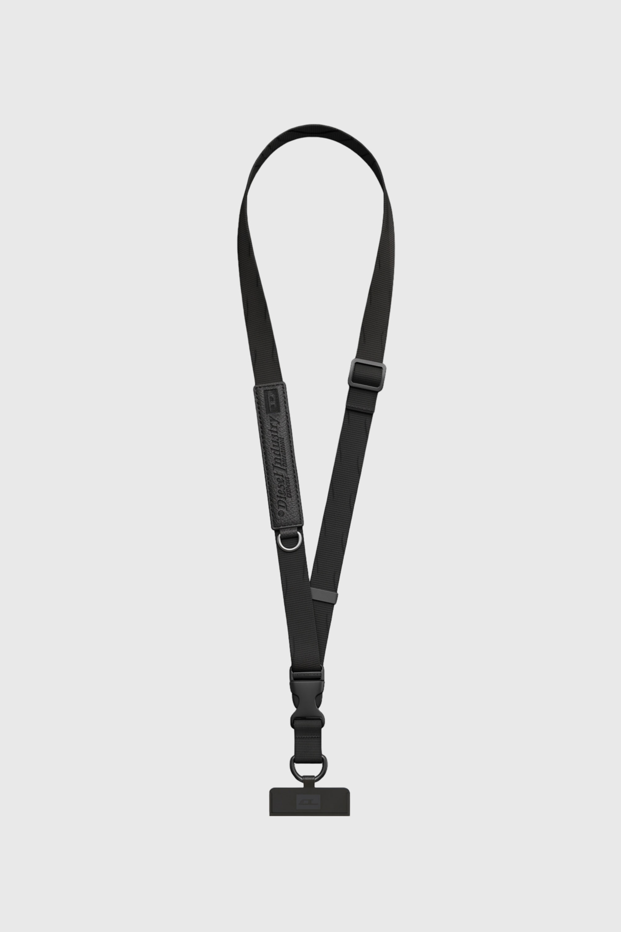 Diesel - 60658 UNIVERSAL STRAP, Unisex's Flag D necklace phone crossbody strap in ブラック - 1
