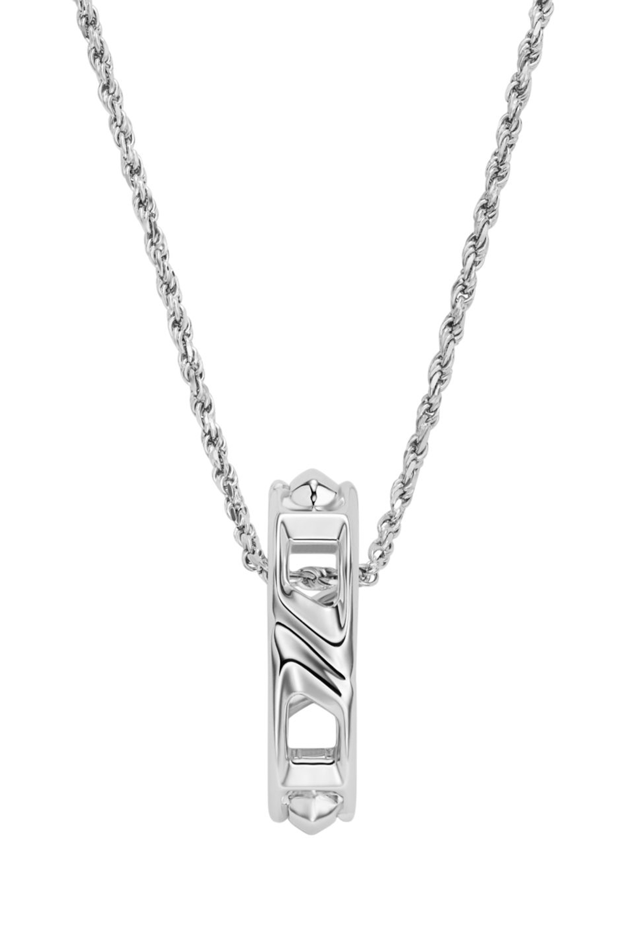 Diesel - DL1367040 STERLING SILVER JEWEL, Unisex's Sterling silver pendant necklace in シルバー - 2