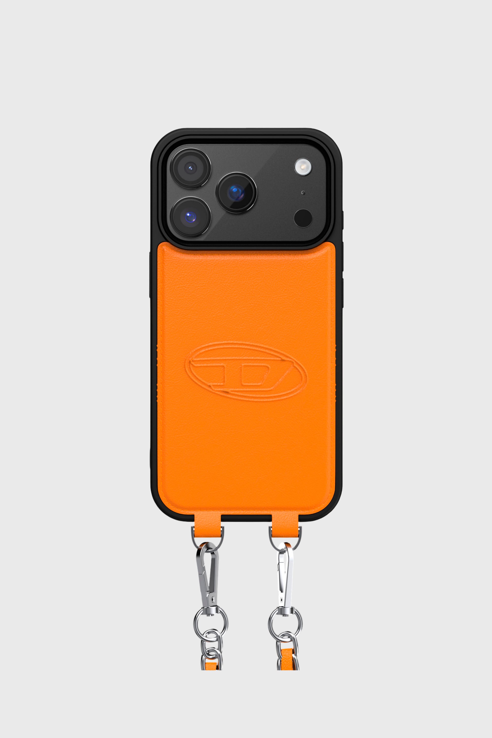 Diesel - 60665 MOULDED CASE, Unisex's Oval D case with wrist strap and MagSafe for iPhone 17 Pro in オレンジ - 2