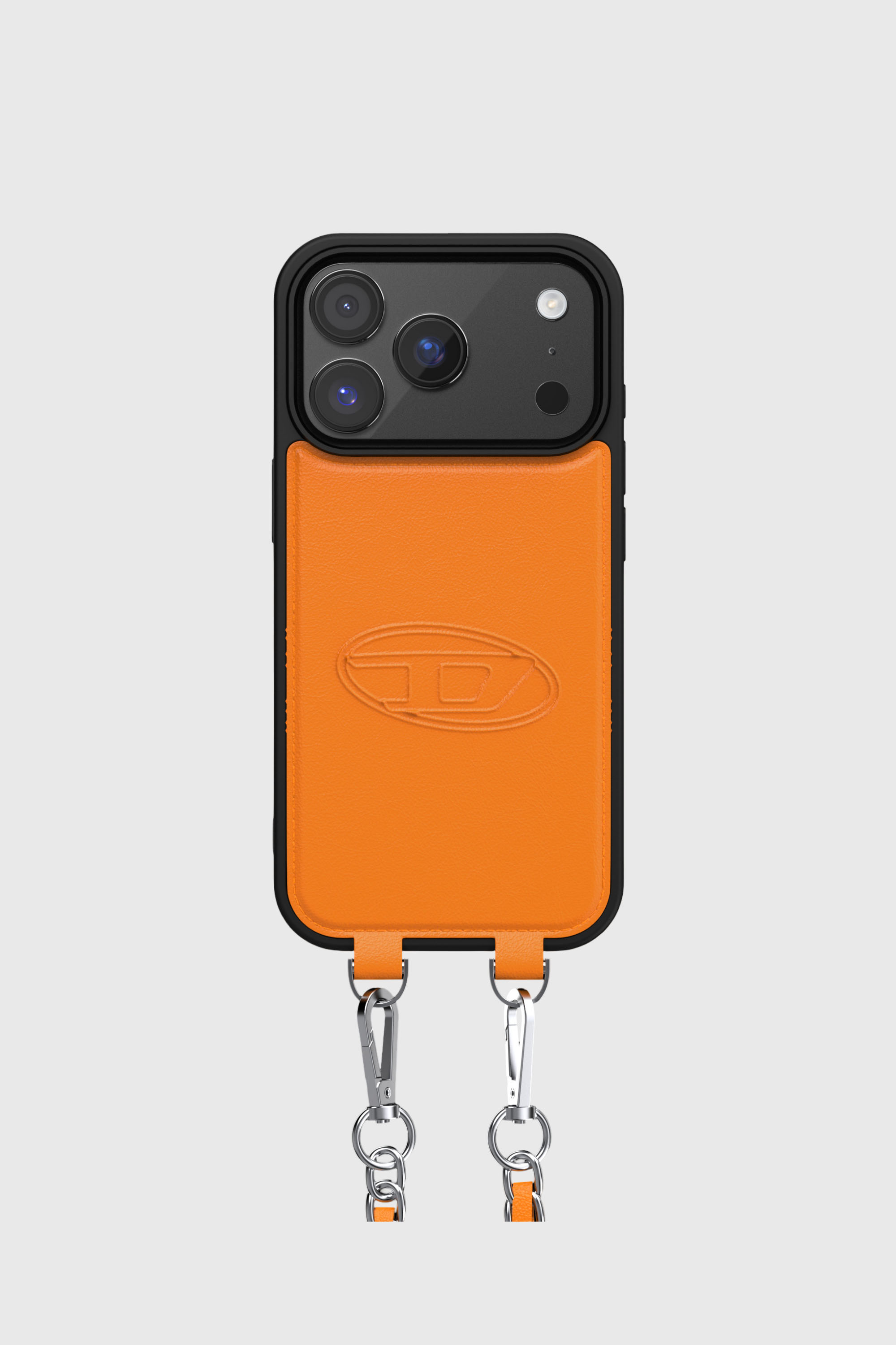 Diesel - 60665 MOULDED CASE, Unisex's Oval D case with wrist strap and MagSafe for iPhone 17 Pro in オレンジ - 2