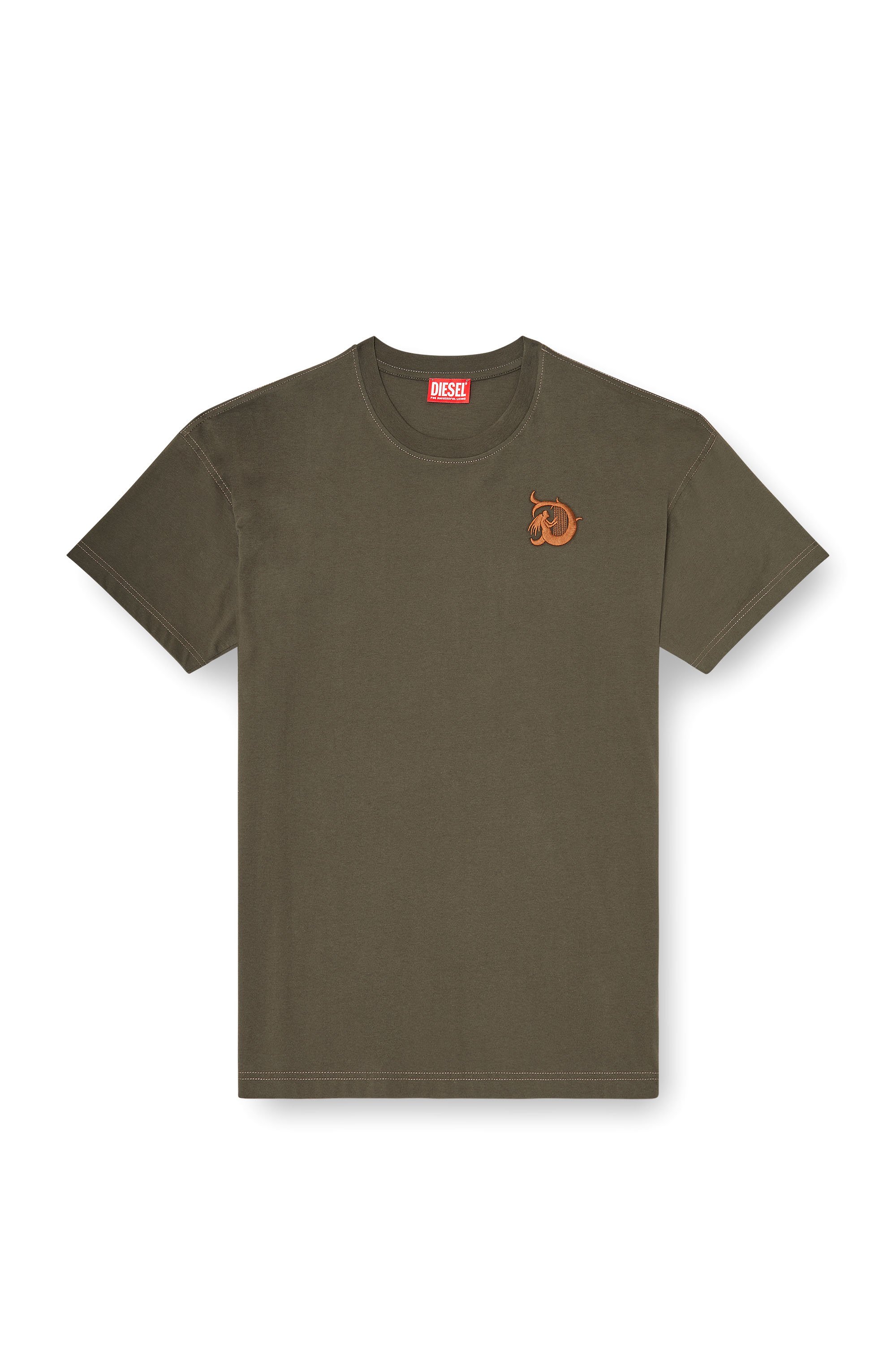 Diesel - T-BOXT-AA11, Male's Tシャツ in ミリタリーグリーン - 3