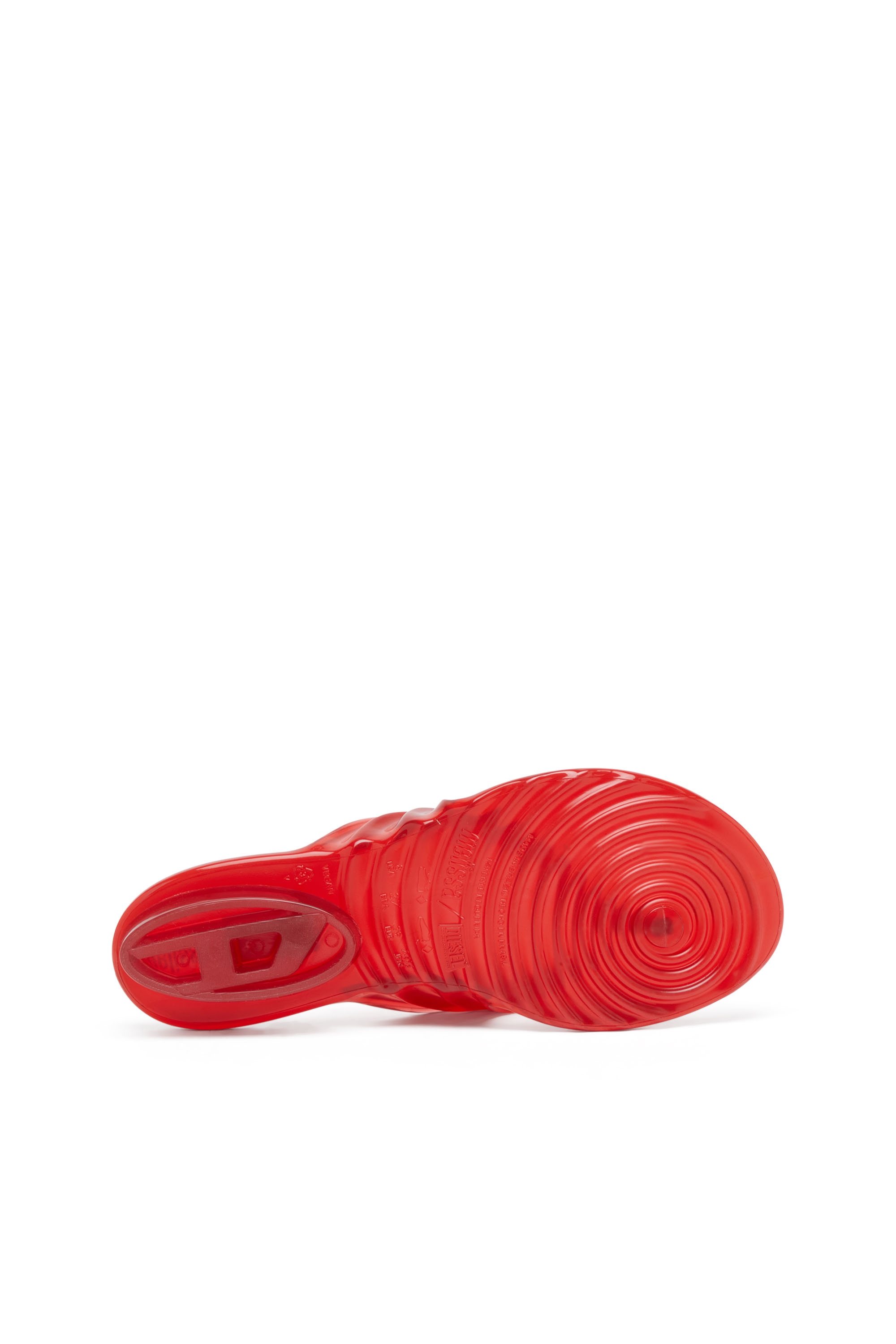 Diesel - MELISSA QUANTUM THONG, Female's Sculptural flip-flops in Melflex® in レッド - 4