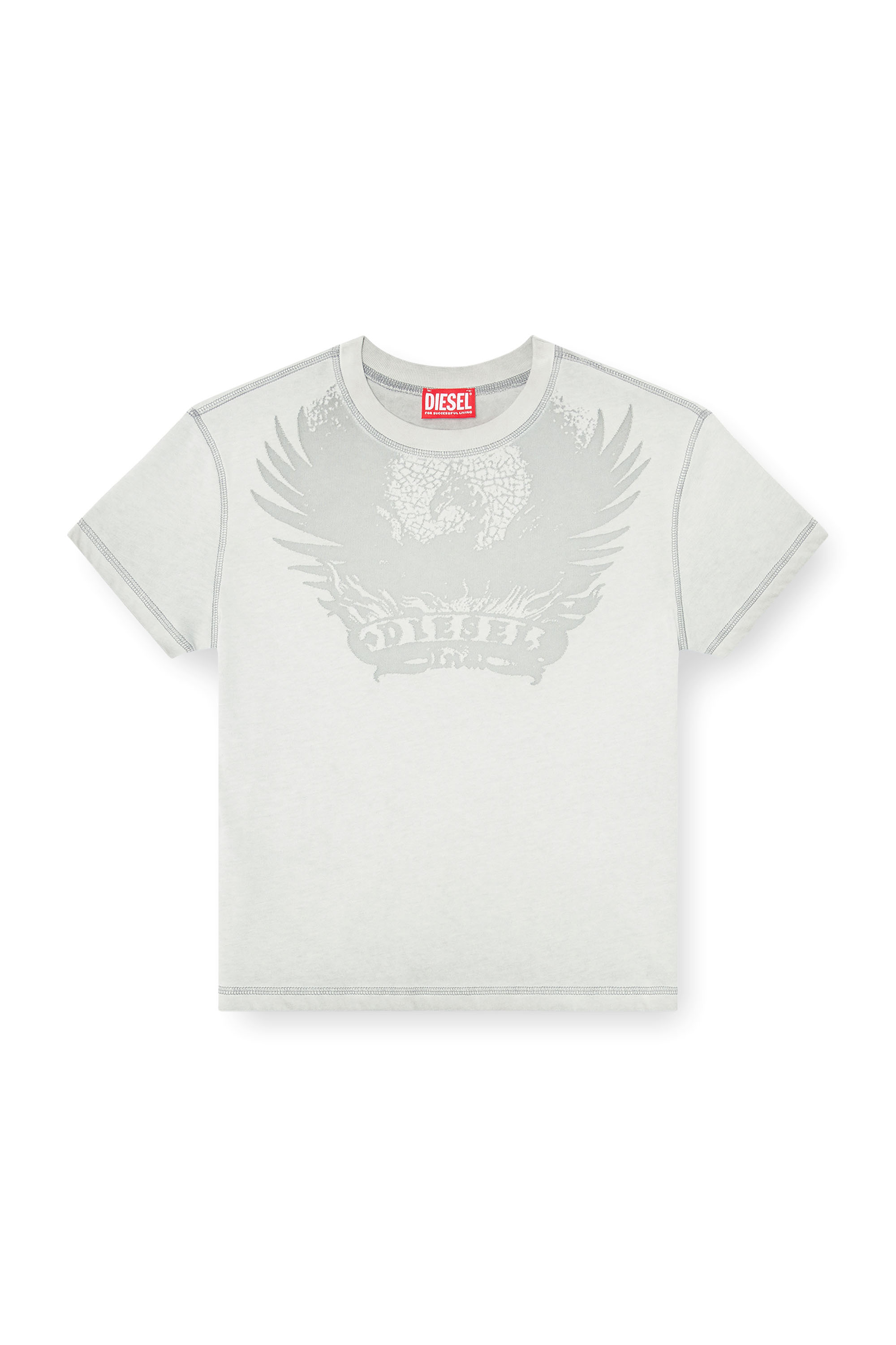 Diesel - T-ILA-AA7, Female's Tシャツ in ライトグレー - 2