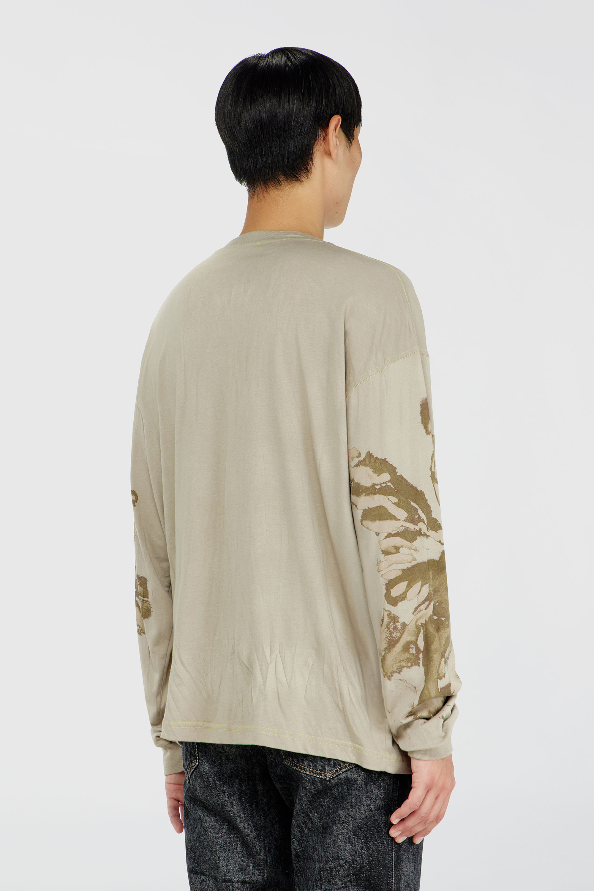 Diesel - T-BOXT-LS-AA4, Male's 長袖Tシャツ in ミリタリーグリーン - 4