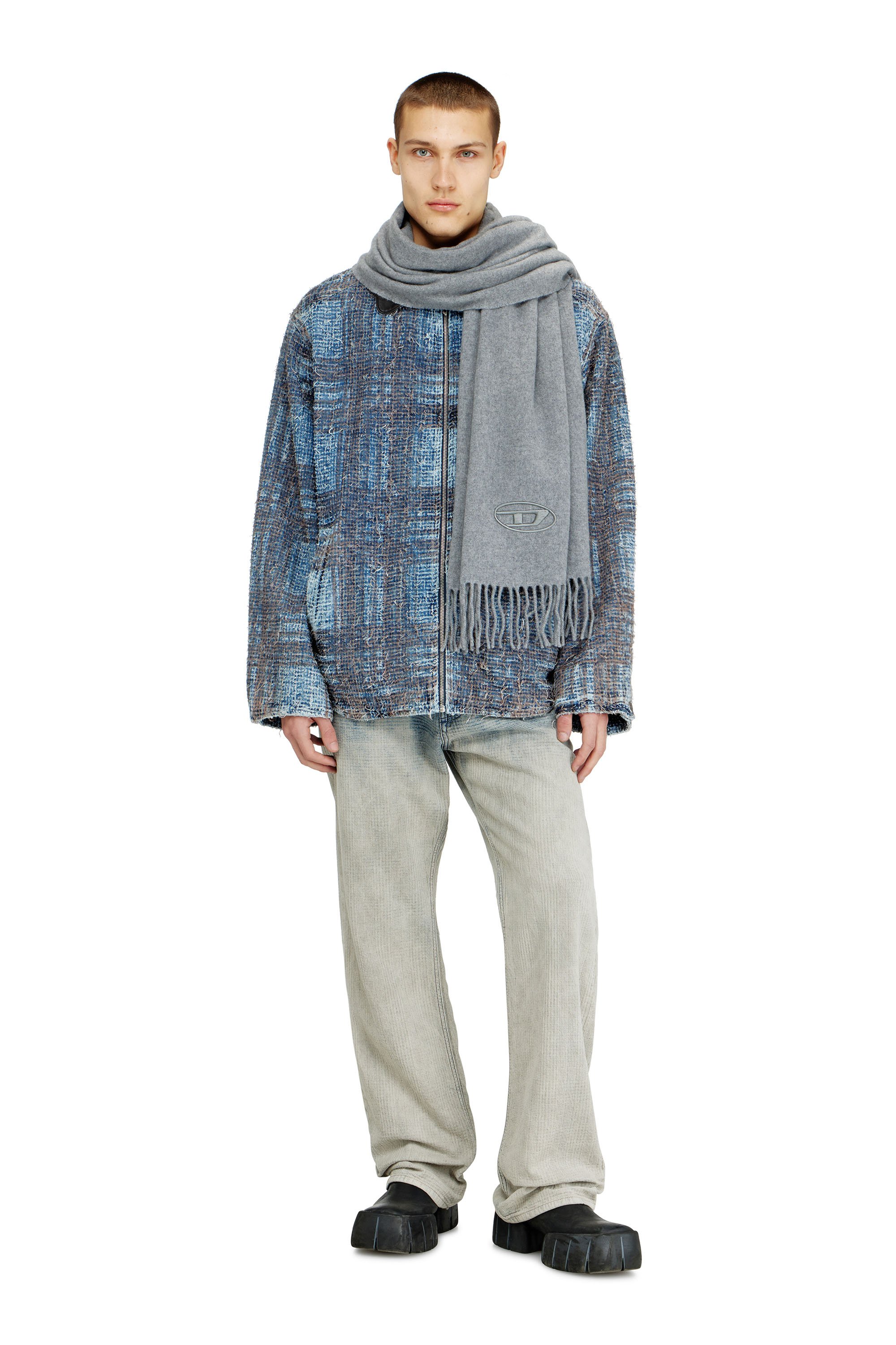 Diesel - S-IMON-D-LONG, Male's ストール in グレー - 4