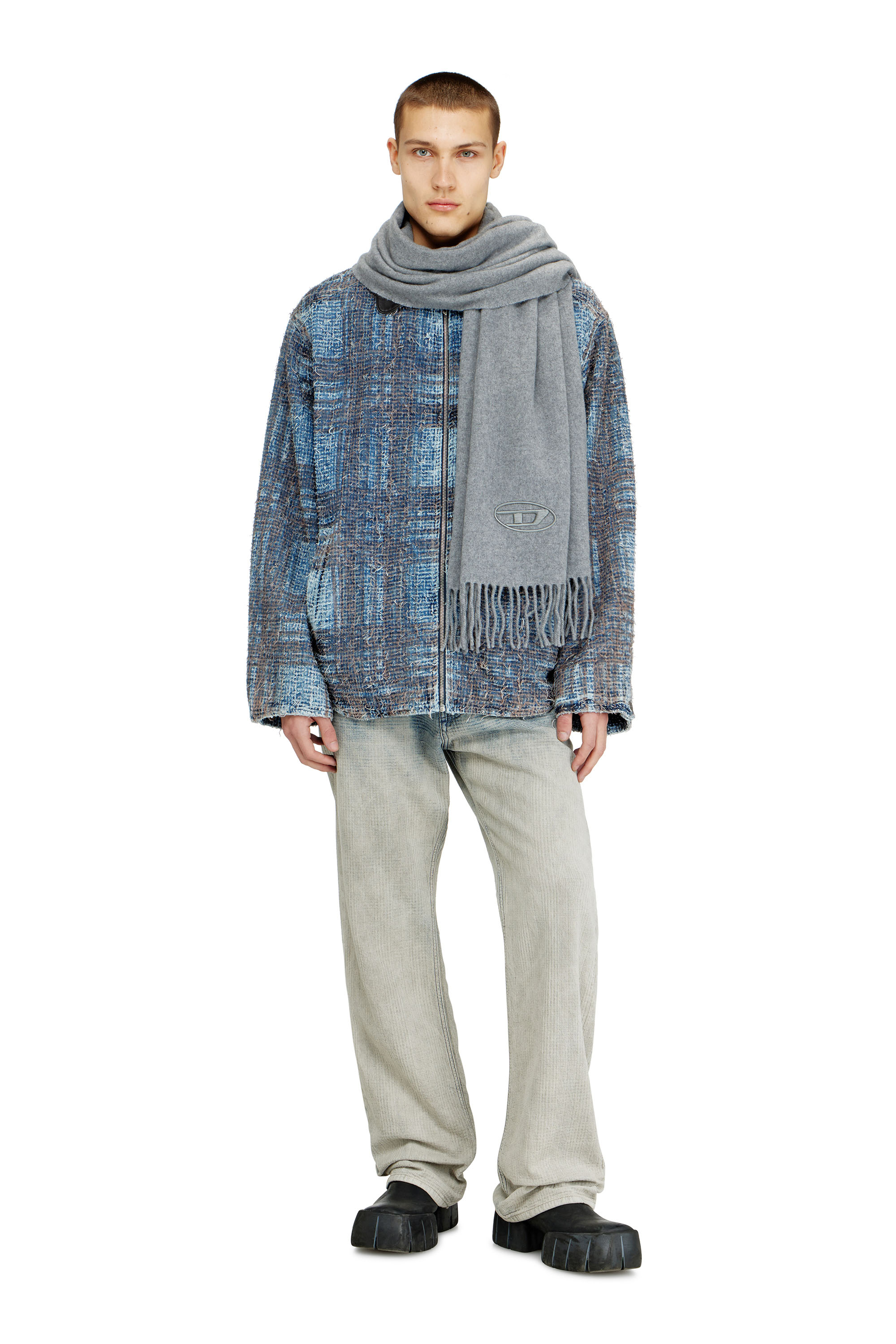 Diesel - S-IMON-D-LONG, Male's ストール in グレー - 4