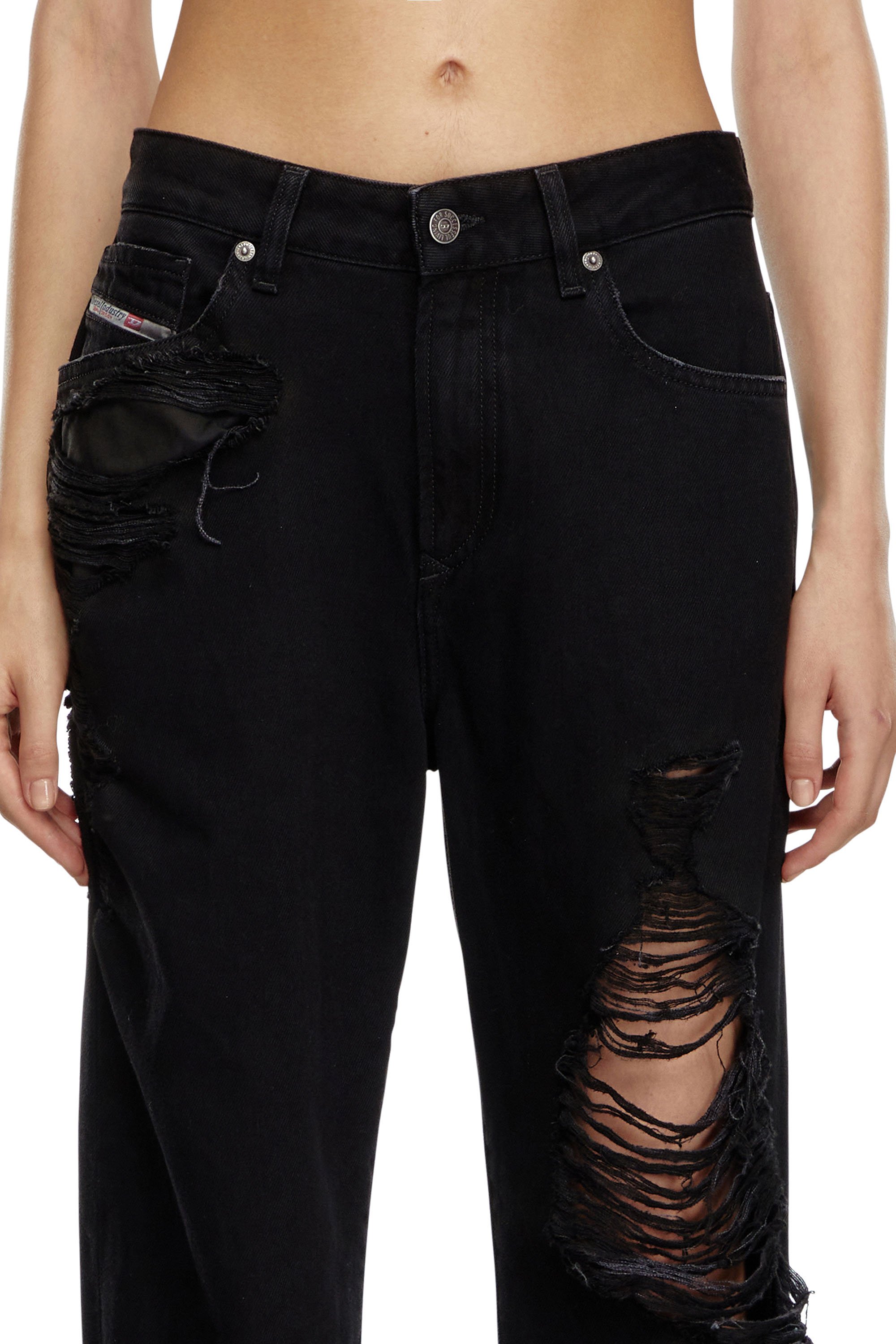 Diesel - Female's Regular Jeans 1999 D-Reggy 09K35, ブラック/ダークグレー - 5