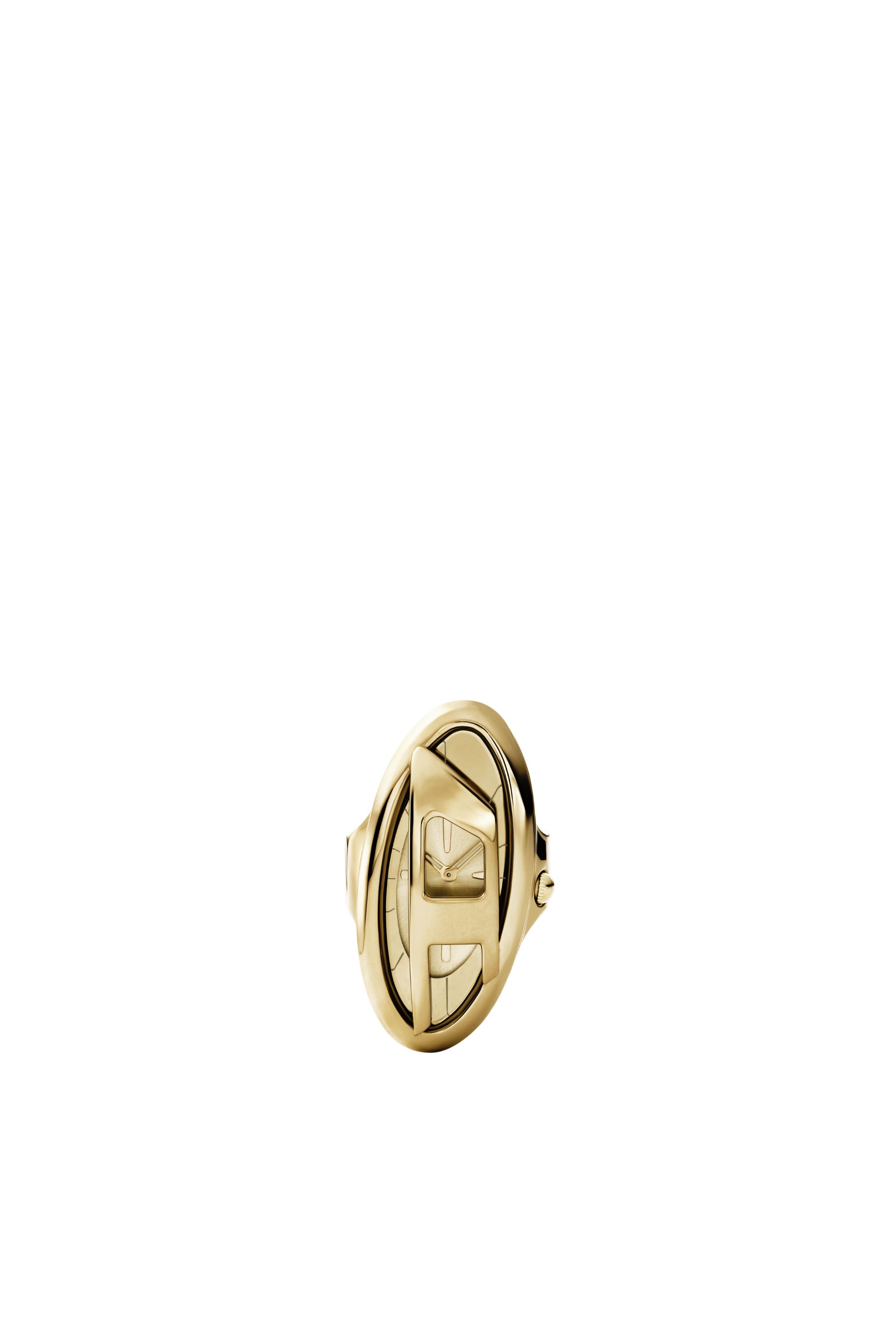 Diesel - DZ5626 WATCH, Female's D-Era gold-tone stainless steel ring watch in ゴールド - 2