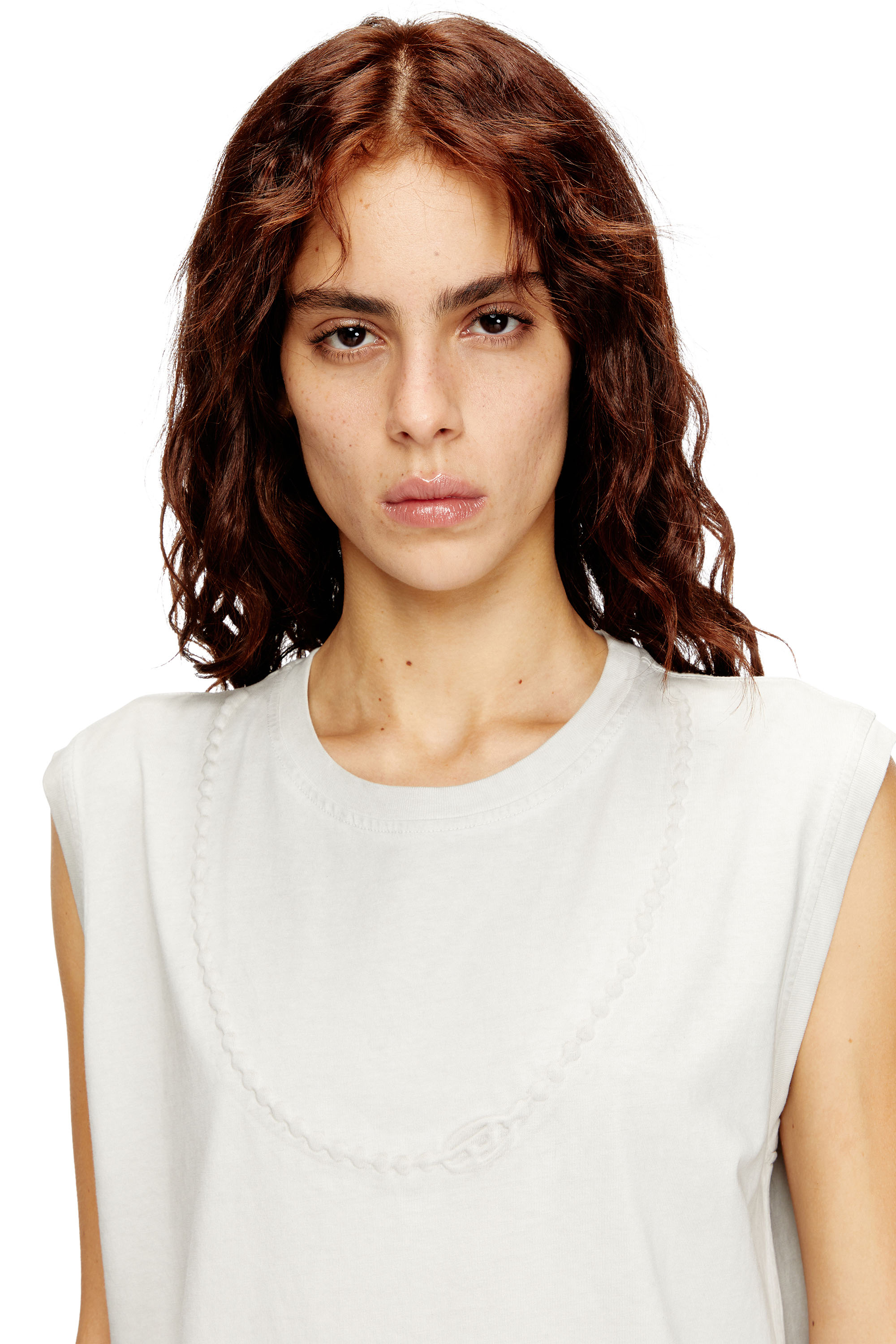 Diesel - D-EMB, Female's カットソードレス in ホワイト - 5