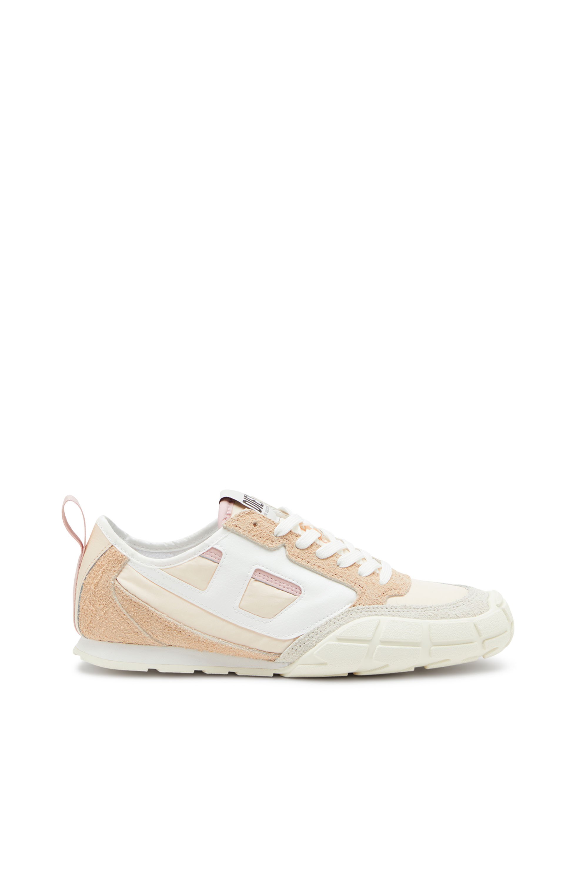 Diesel - S-PAGODHA LOW W, Female's S-Pagodha-Sneakers in leather, suede and ripstop in ベージュ - 1