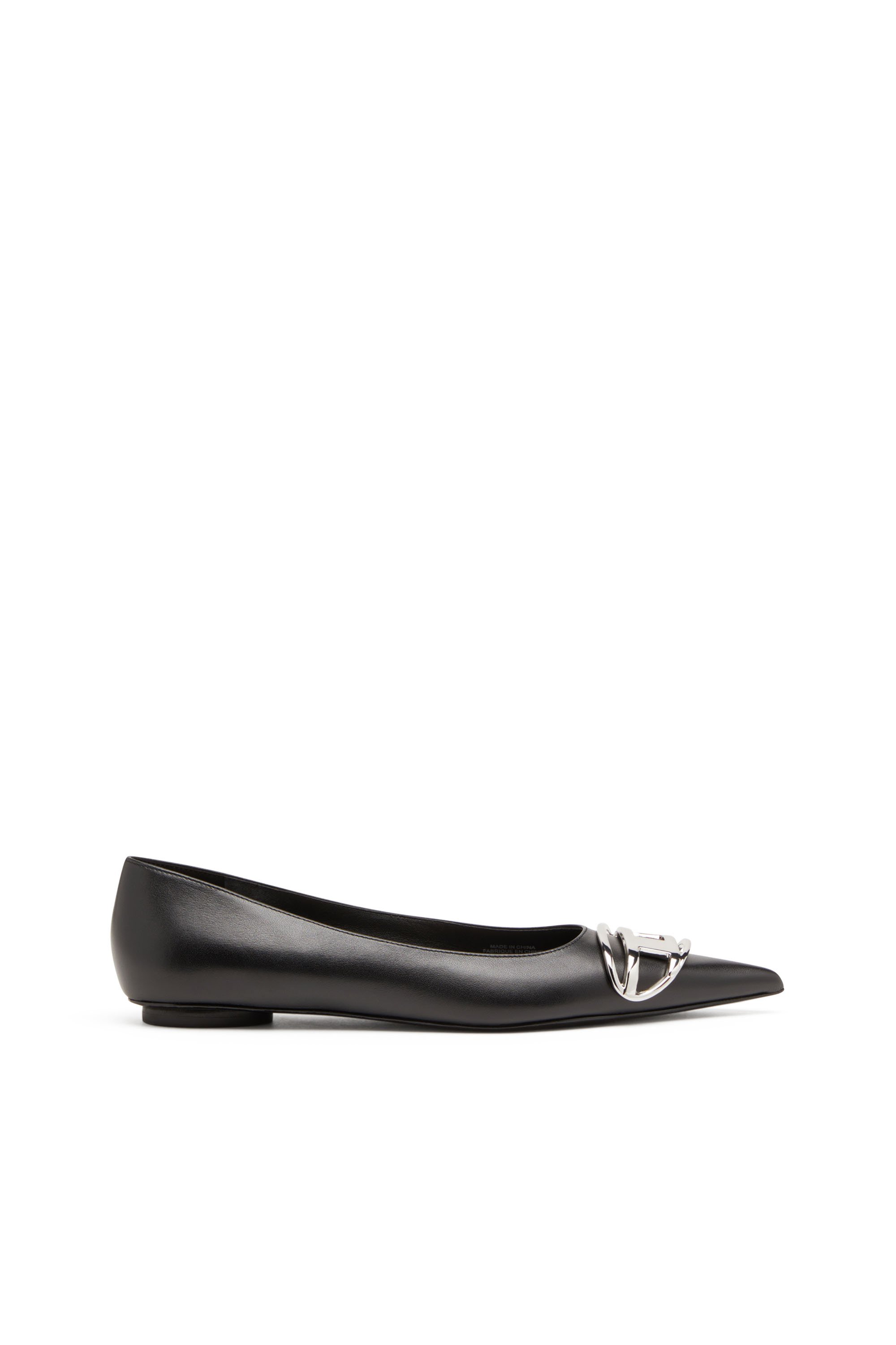 Diesel - D-VENUS BAL, Female's D-Venus-Ballerina flats in nappa leather in ブラック - 1