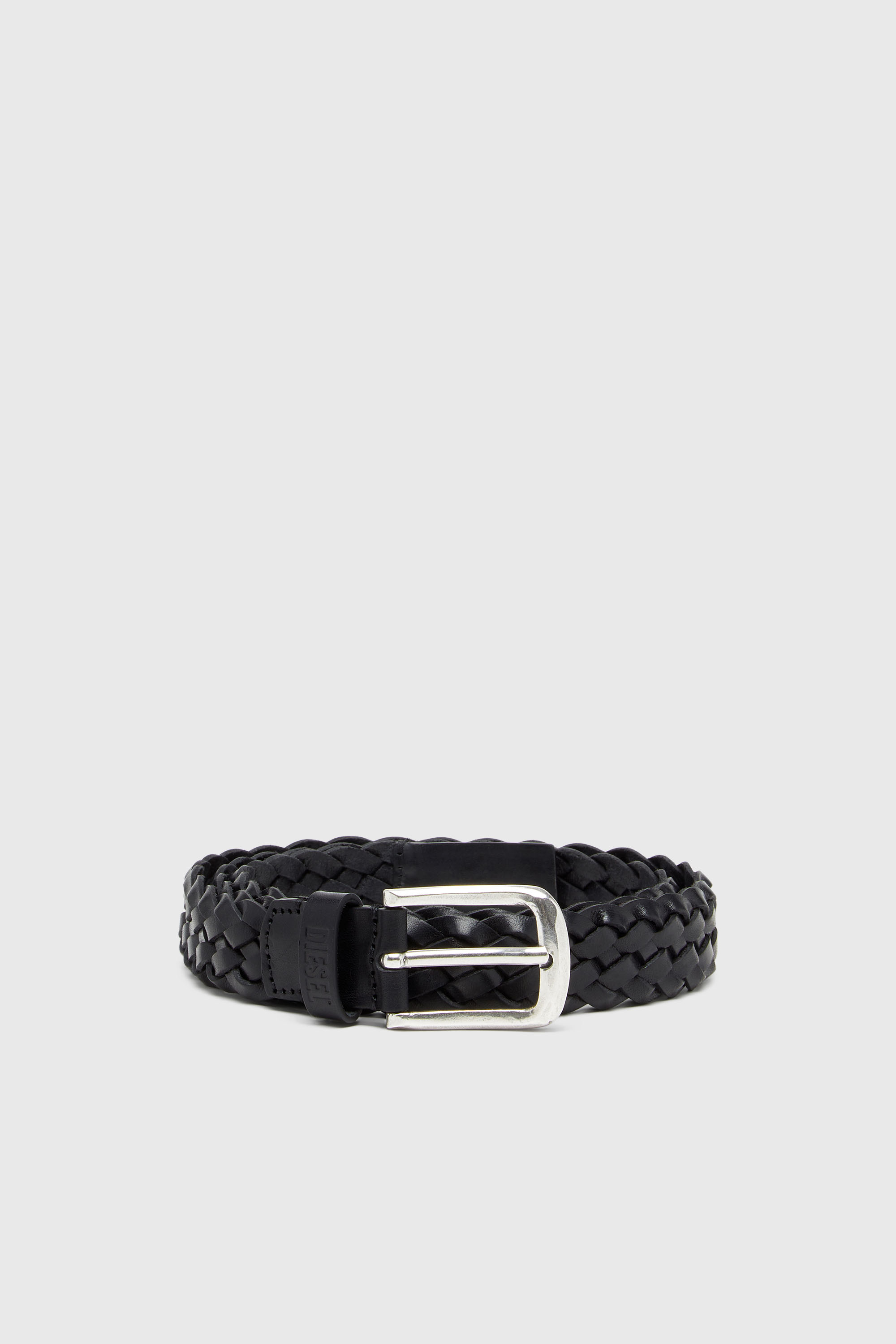 Diesel - B-FLAG-D BRAIDED, Male's メッシュベルト in ブラック - 1