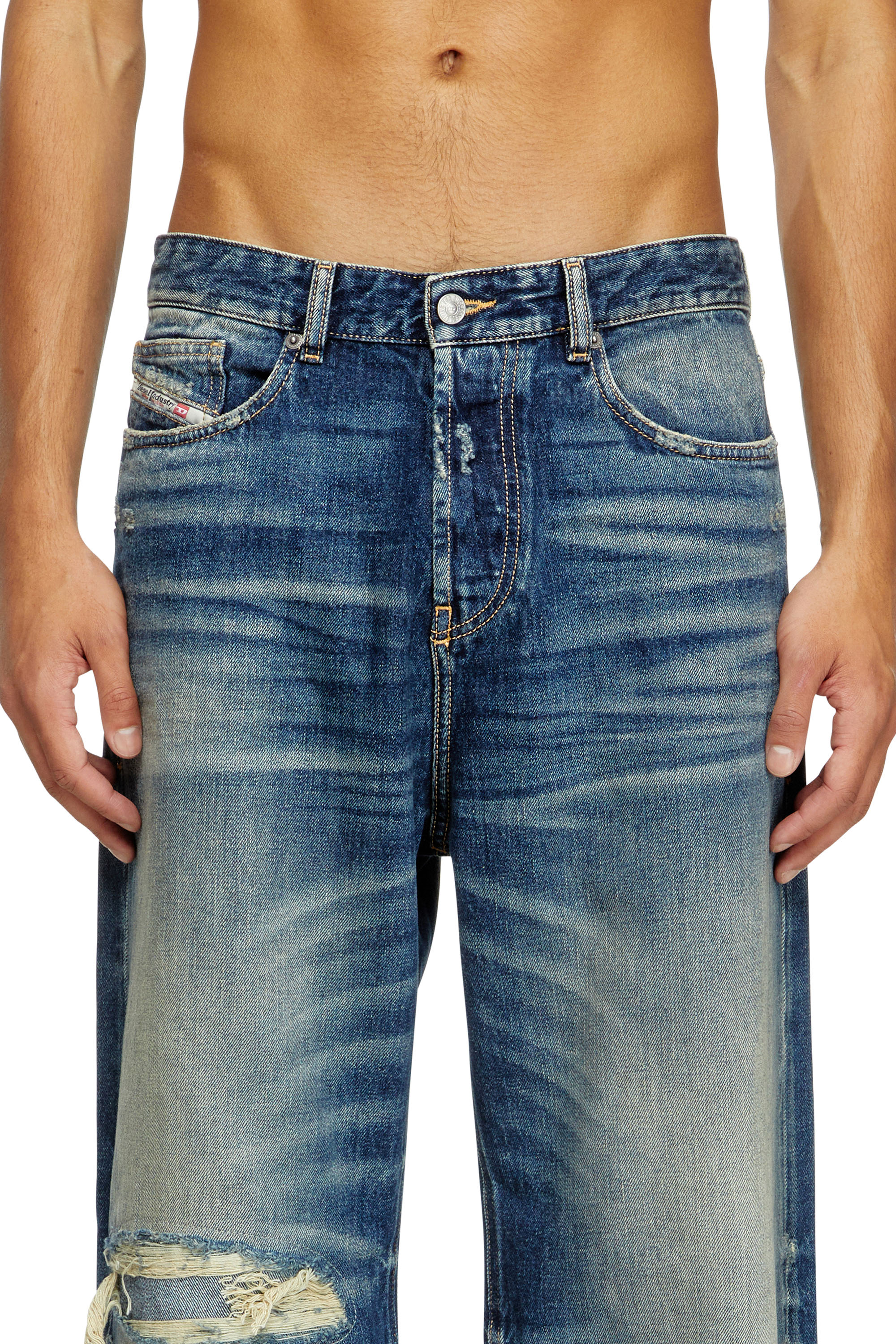 Diesel - Male's Relaxed Jeans D-Rise 09J95, ダークブルー - 5