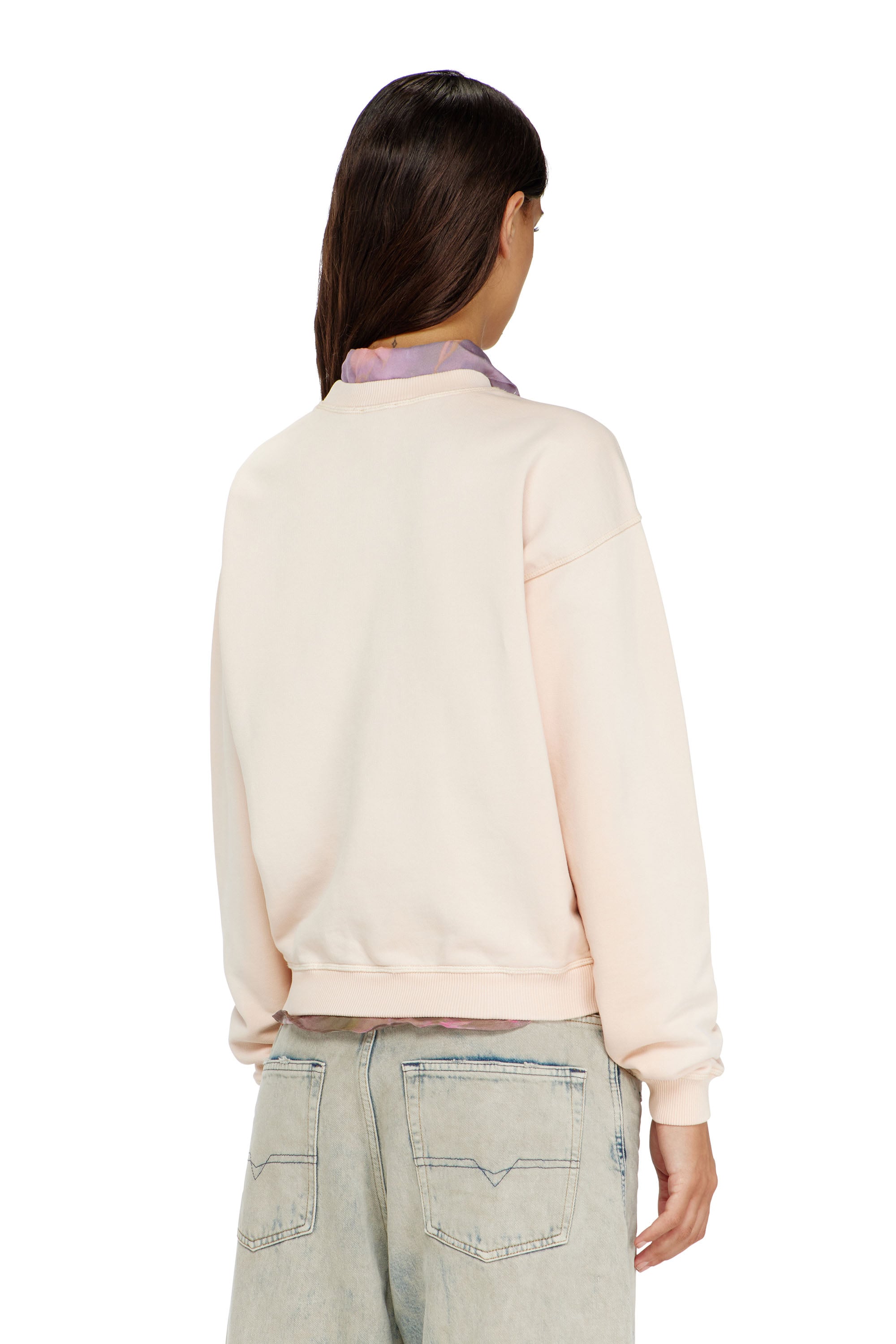 Diesel - F-CREW, Female's プルオーバースウェット in フェースパウダー - 3