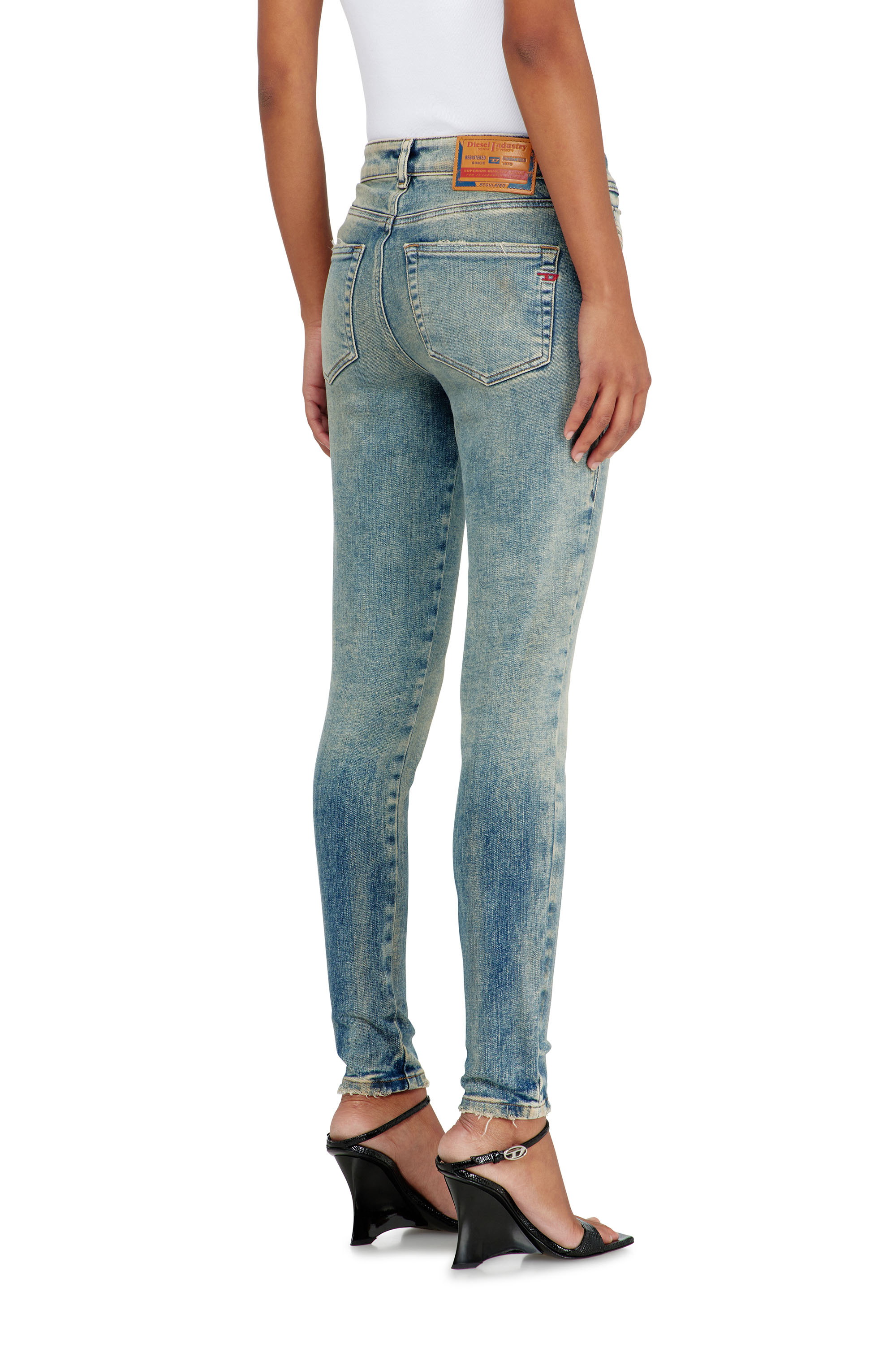 Diesel - Female's Skinny Jeans 2017 Slandy 09P73, ミディアムブルー - 5