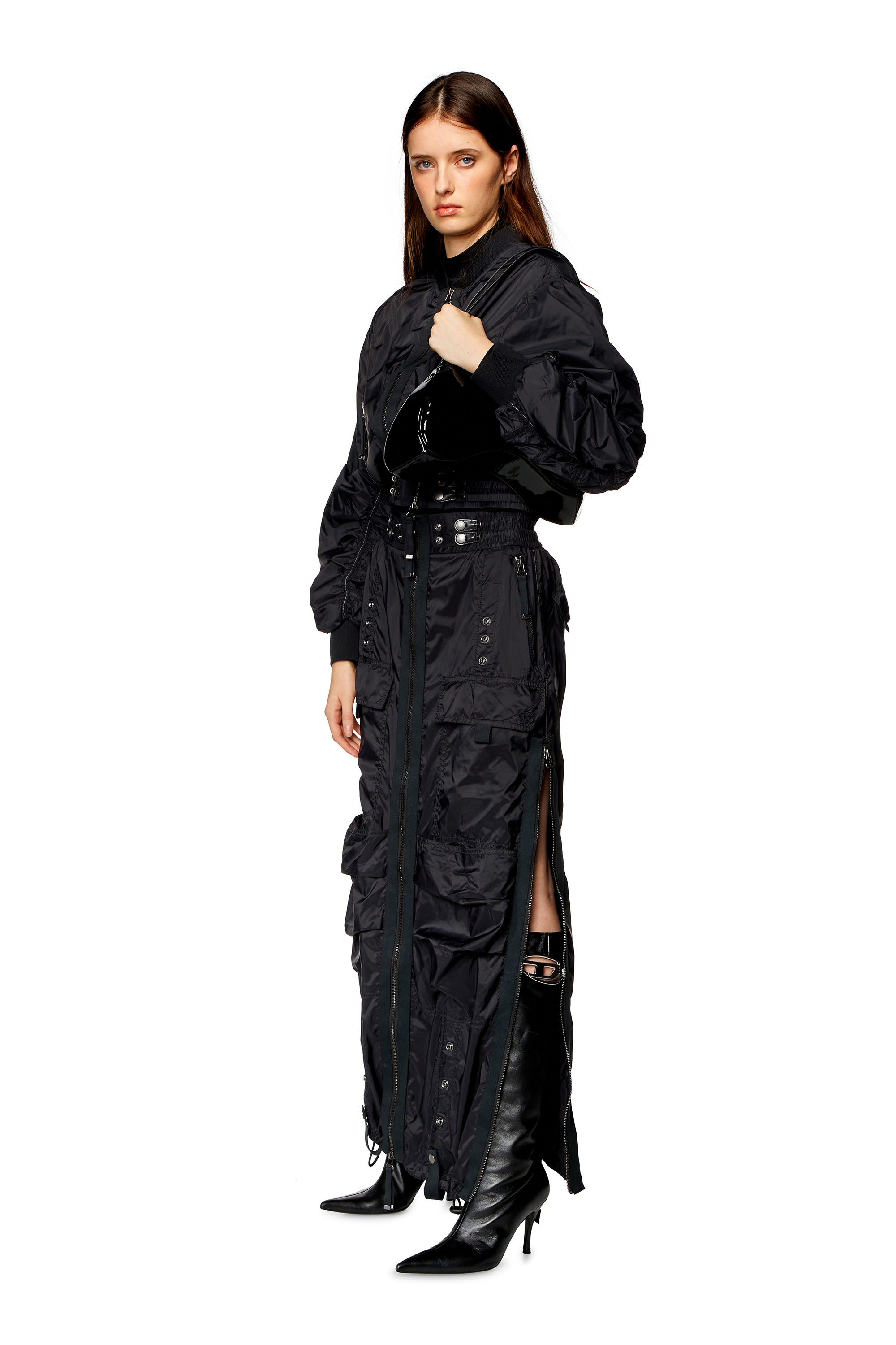 Diesel - O-CREP, Female's スカート in ブラック - 2