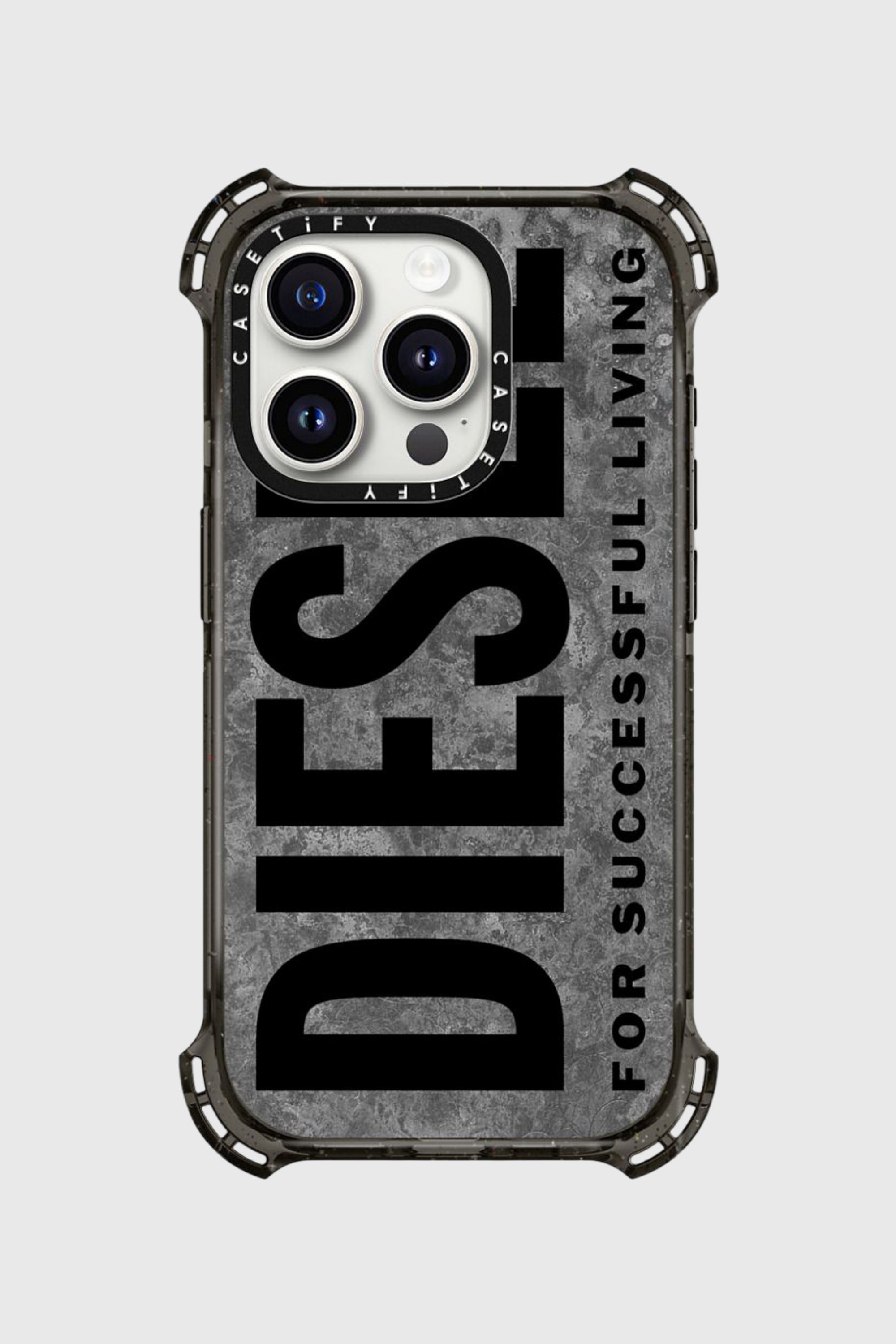 Diesel - 60300 CASETIFY MOULDED CASE, Unisex's IPHONE 15 PRO in グレー/ブラック - 5